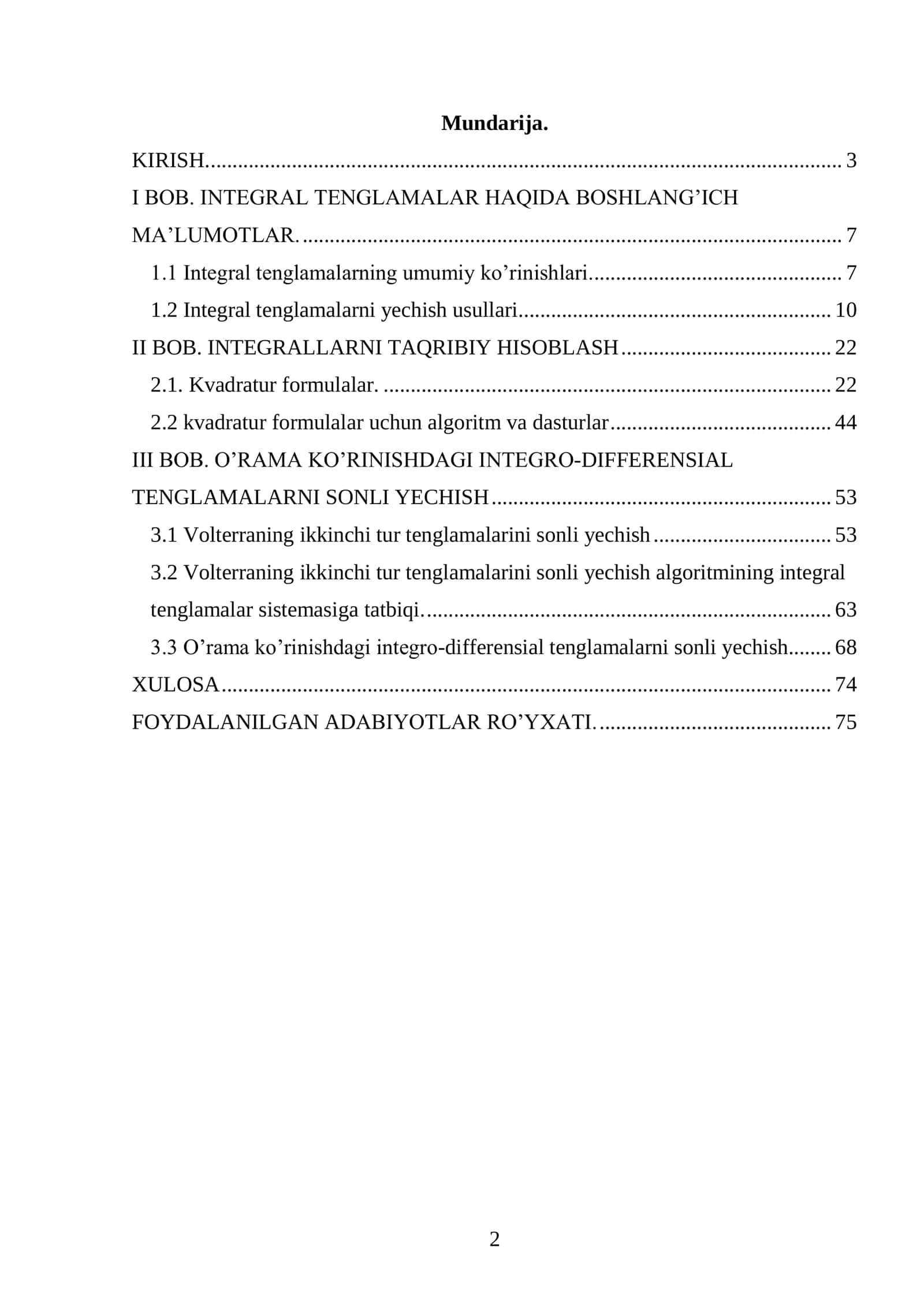 Integral Tenglamalar 2