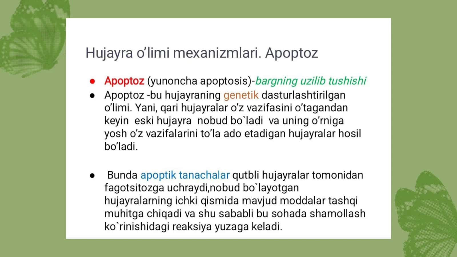 Hujayra apoptozi 2