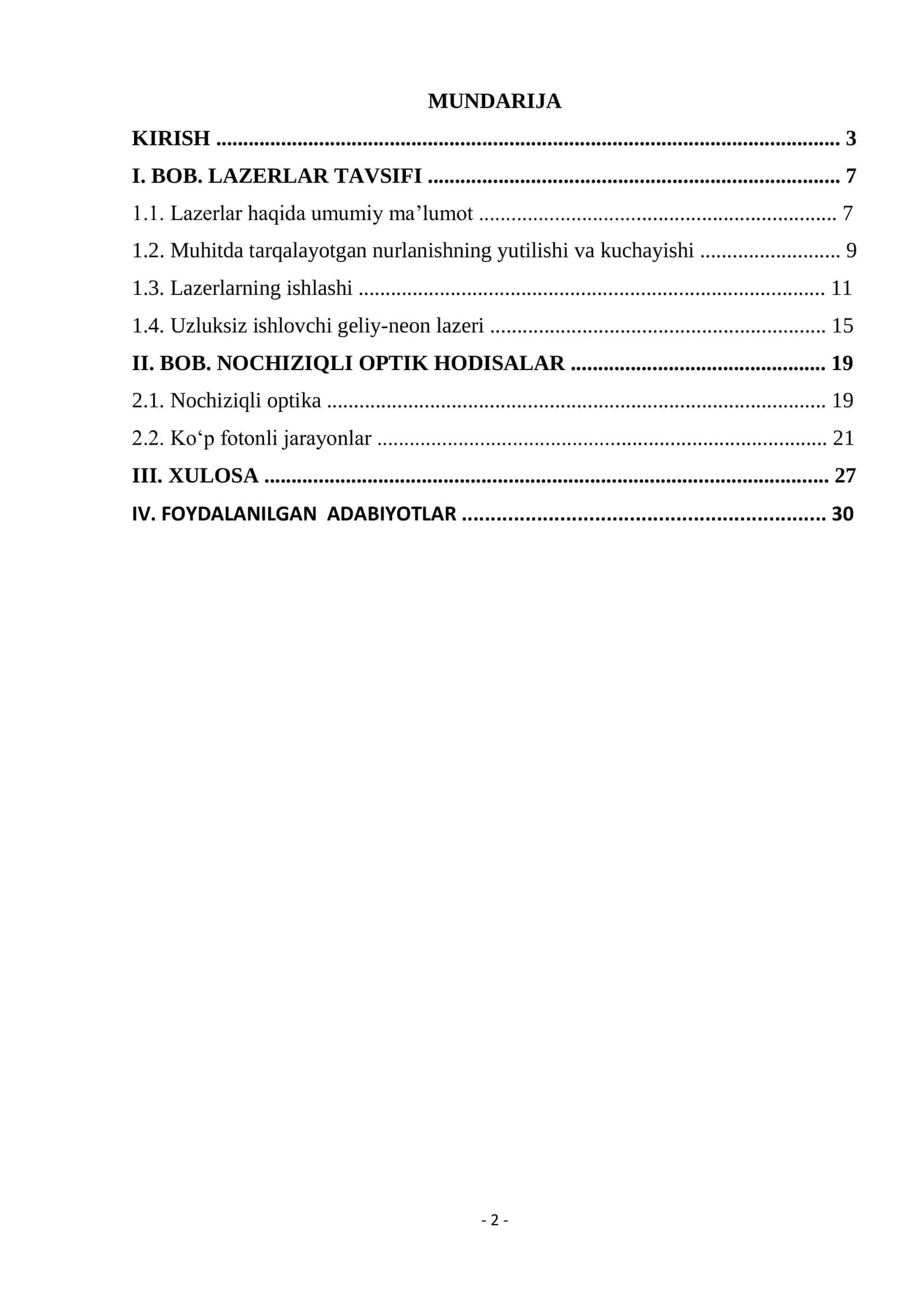 No chiziqli optik hodisalar 2