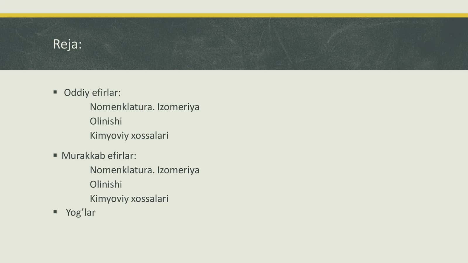 Oddiy va murakkab efirlar 2