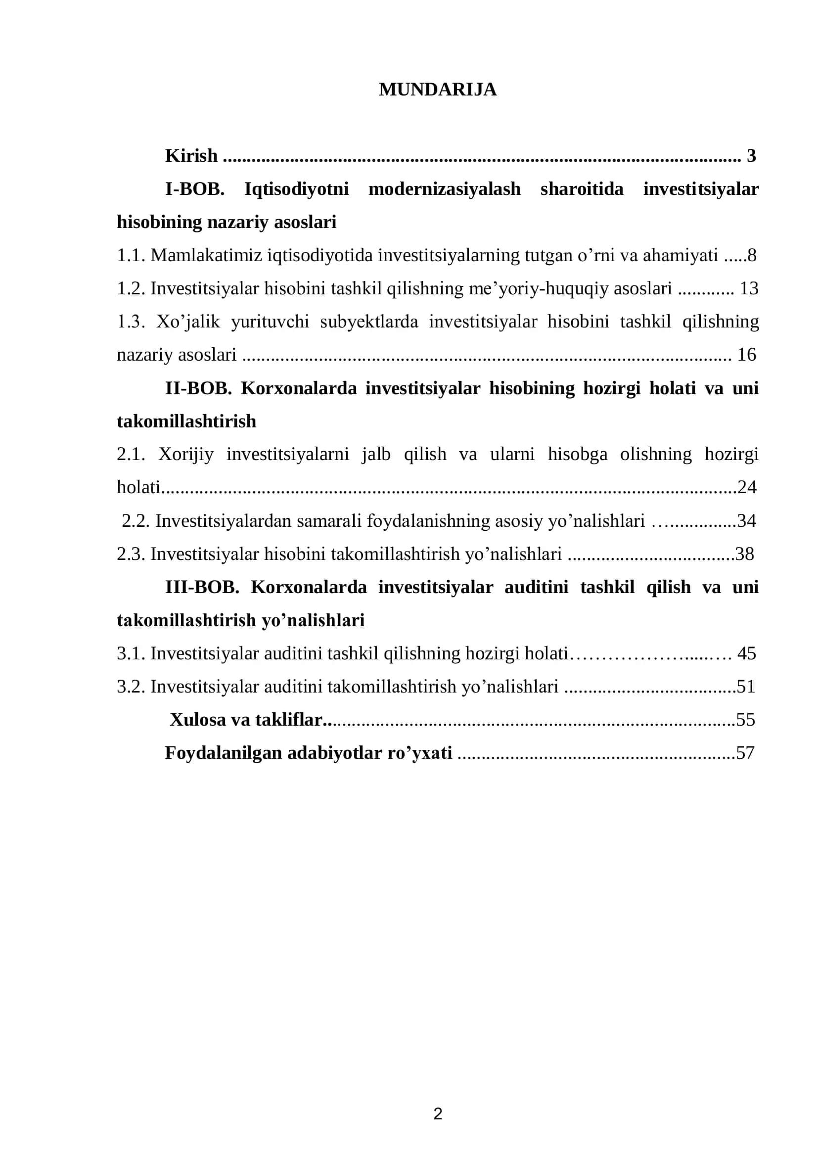 Hozirgi sharoitda uzoq muddatli investitsiyalar hisobini takomillashtirish yo’llari 2