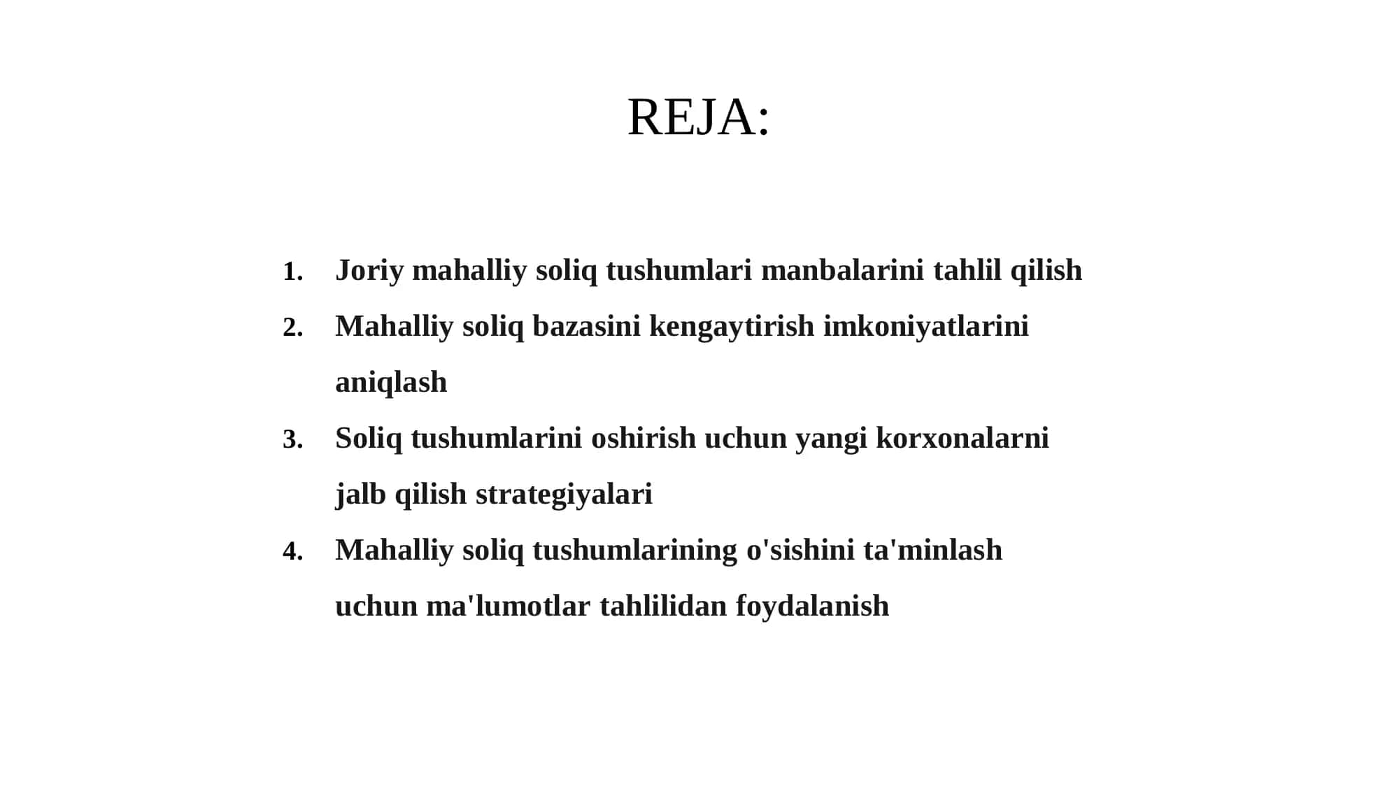 Mahalliy soliq tushumlarini oshirish 2