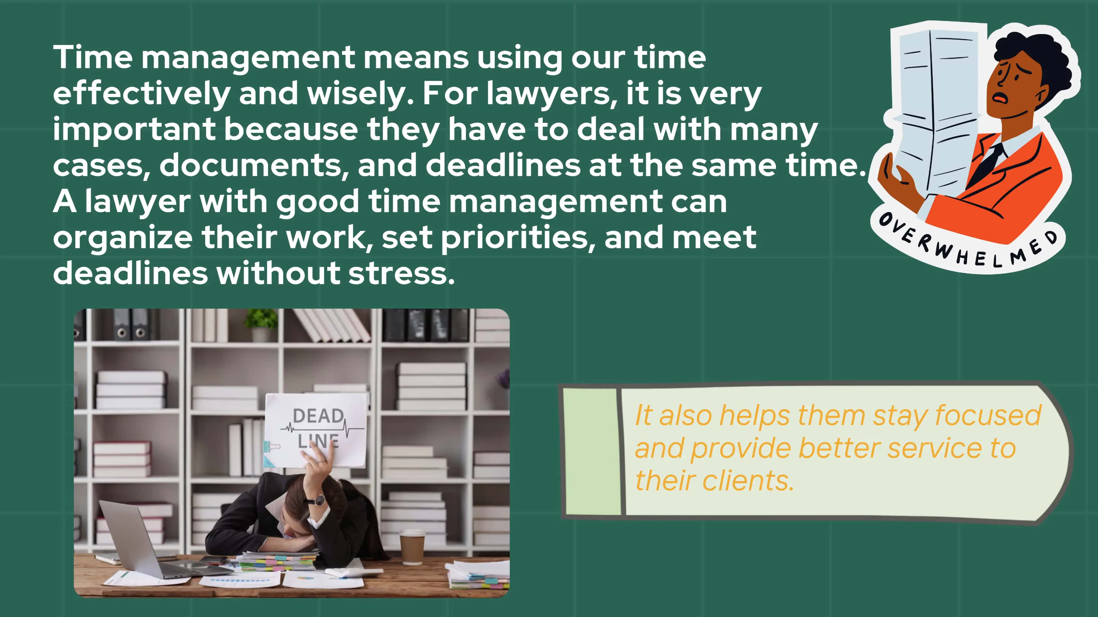 "Time managament for lawyers" haqida ingliz tilida taqdimot 2