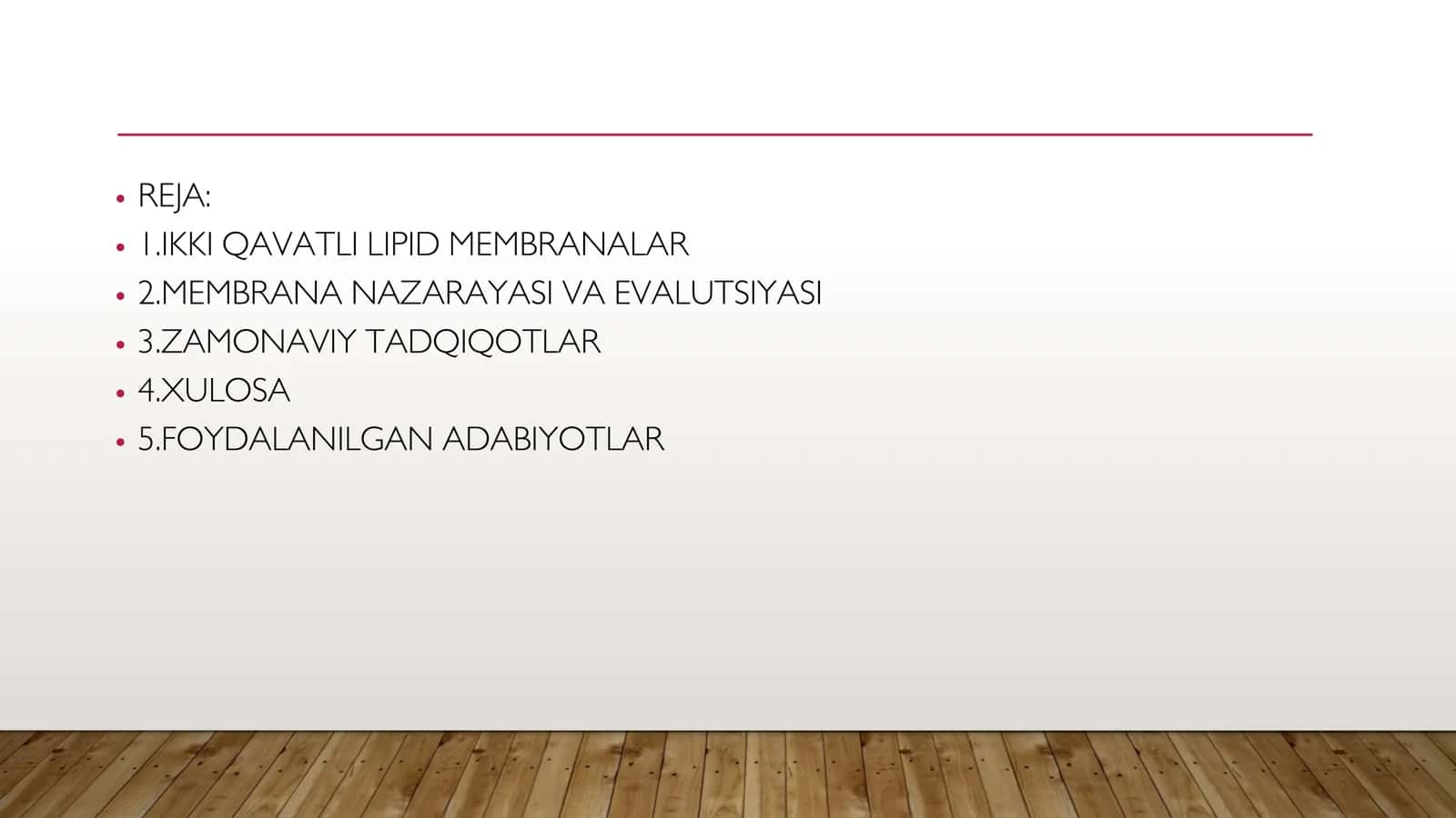 IKKI QAVATLI LIPID MEMBRANALAR,BIR VA IKKI QAVATLI SUN`IY MEMBRANALAR 2