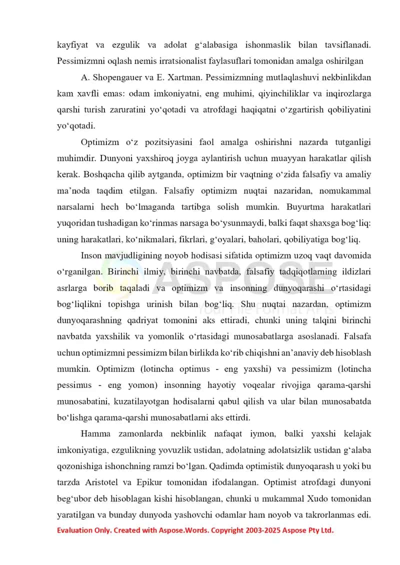 Optimizmning psixologik tahlili 2