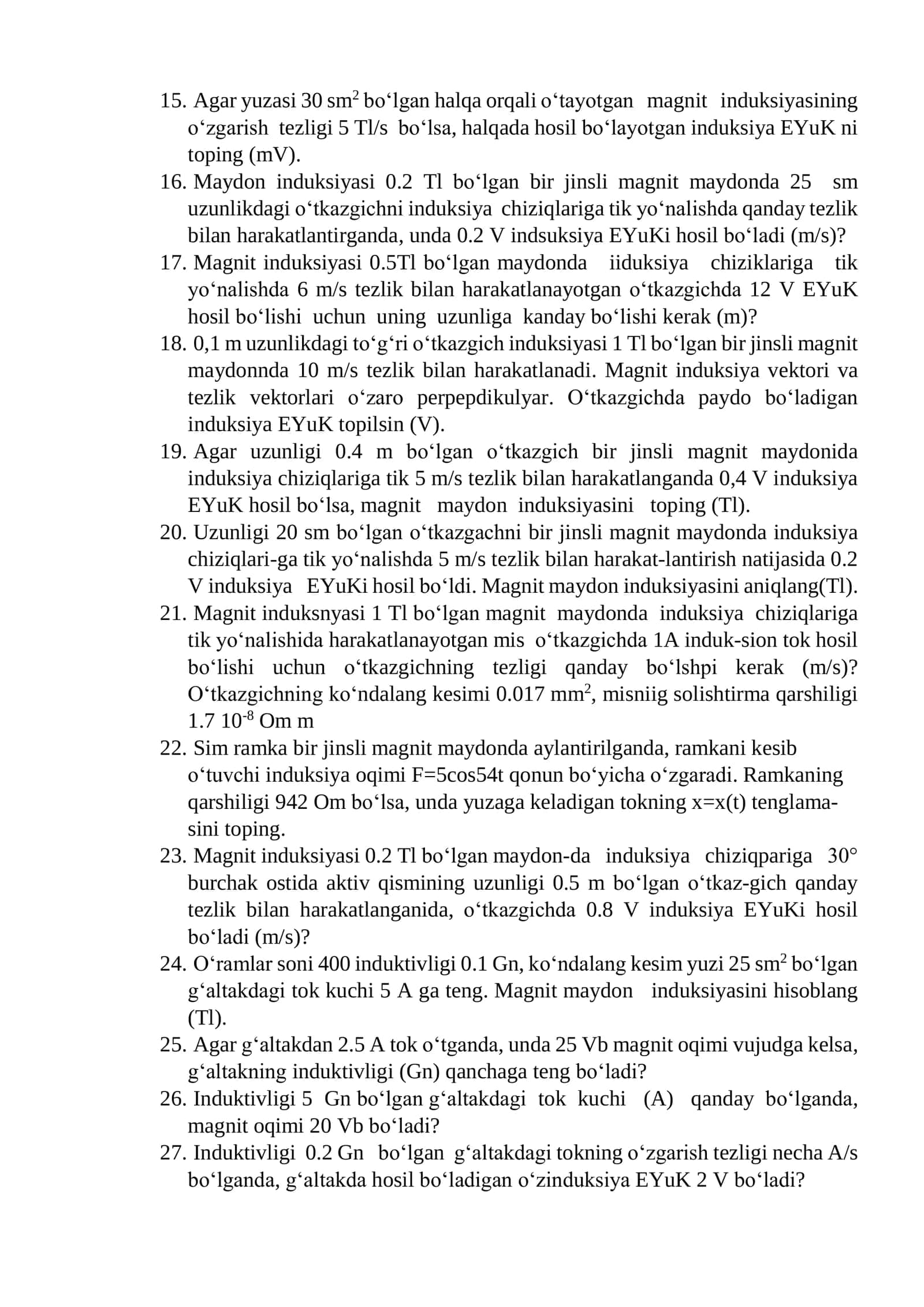 Elektromagnit induksiya hodisasi 2