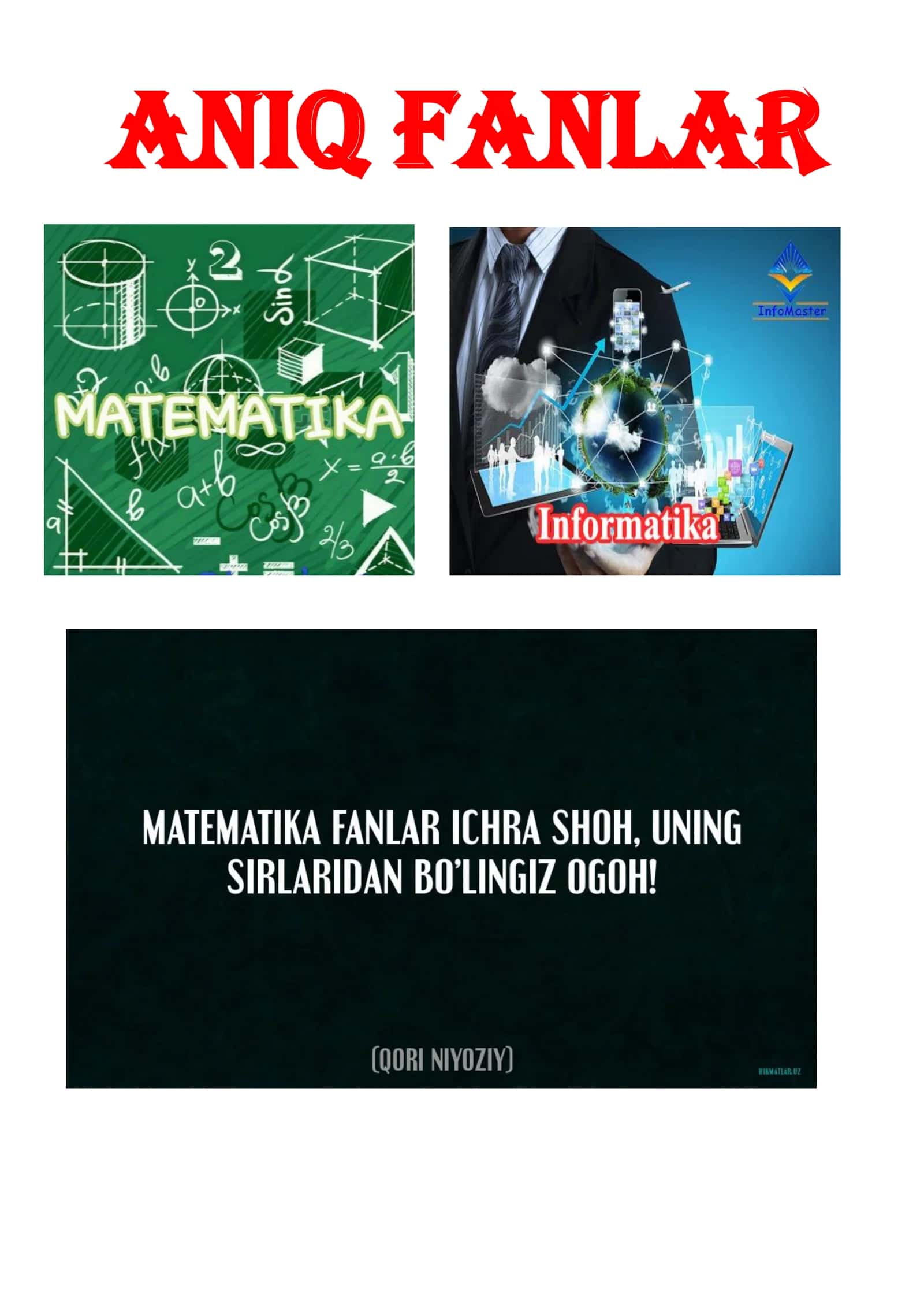 Aniq Fanlar Metodbirlashma Rahbari Ariza 2