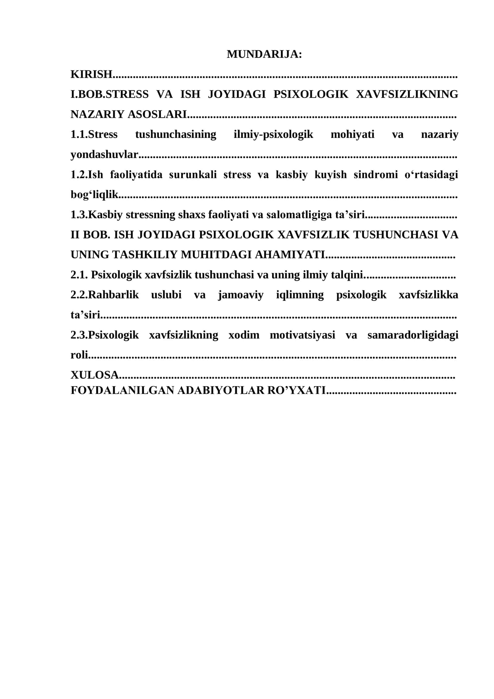 KLINIK PSIXOLOGIYA FANIDAN KURS ISHI 2