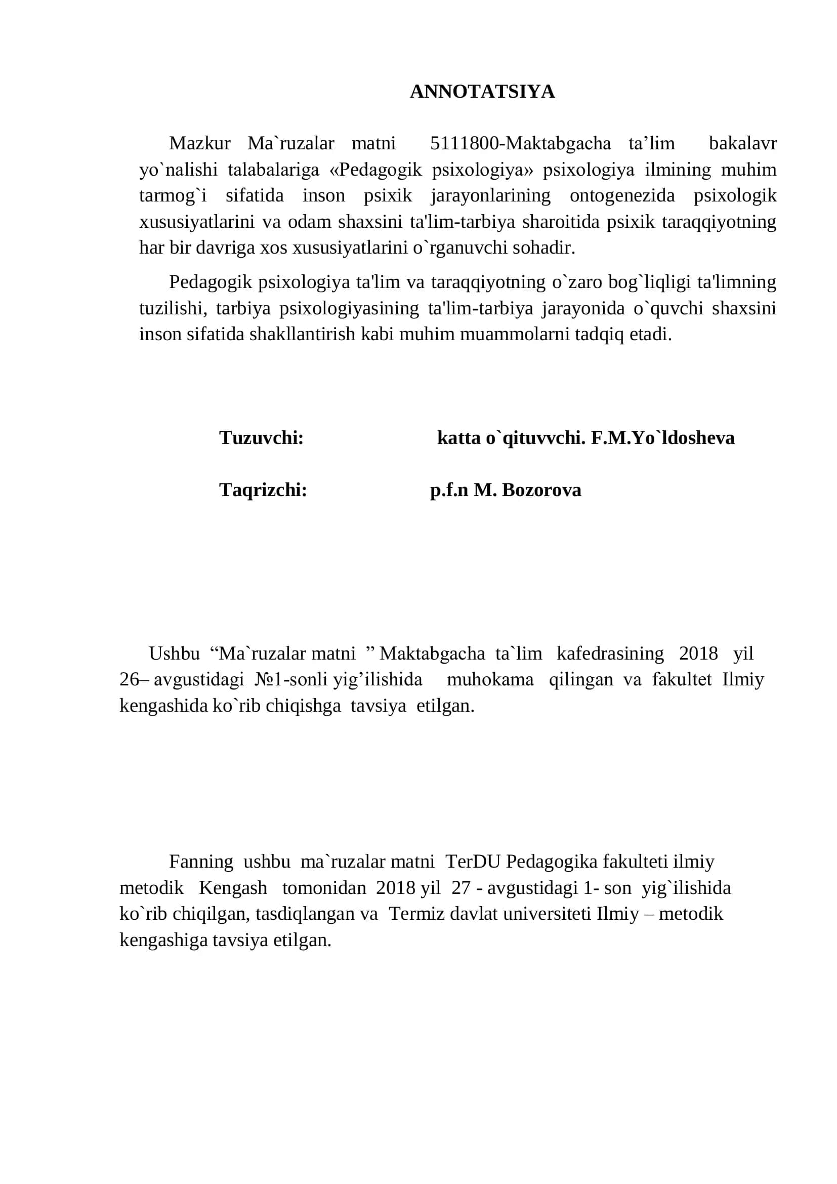 PEDAGOGIK PSIXOLOGIYA 2