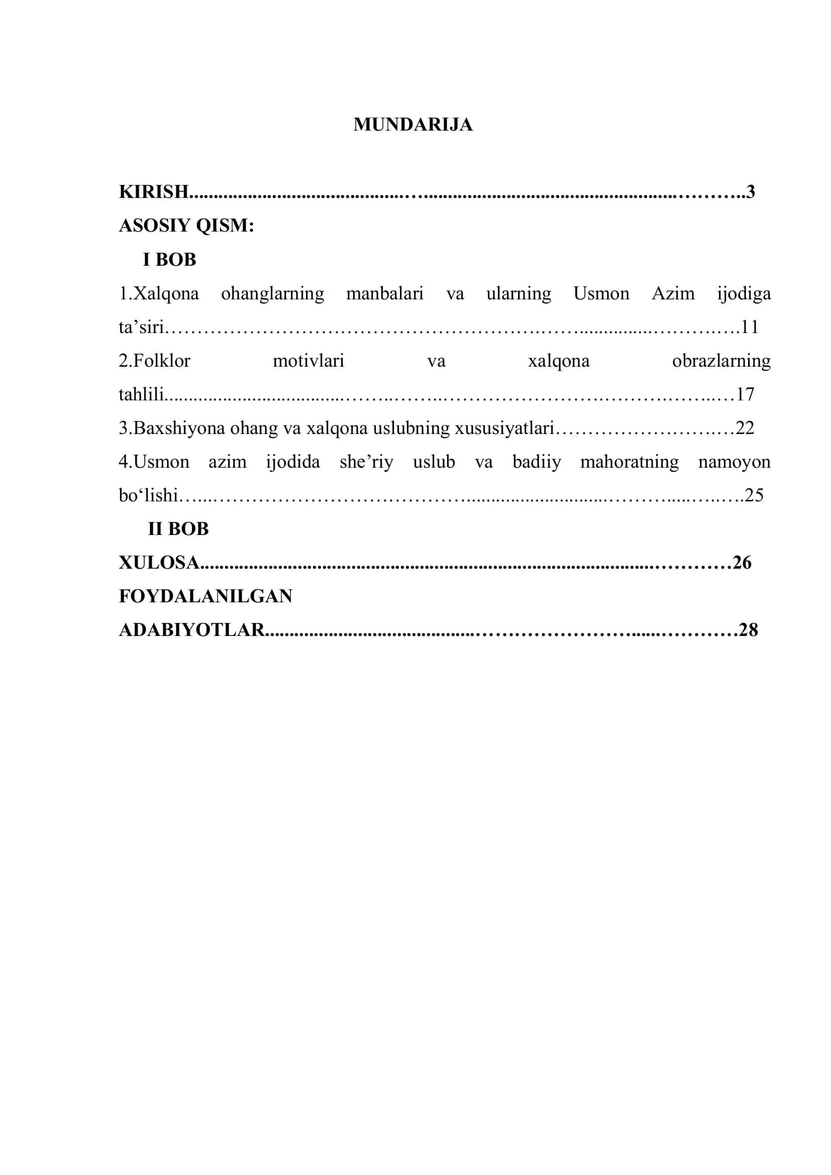 USMON AZIM SHE’RIYATIDA XALQONA OHANGLAR 2