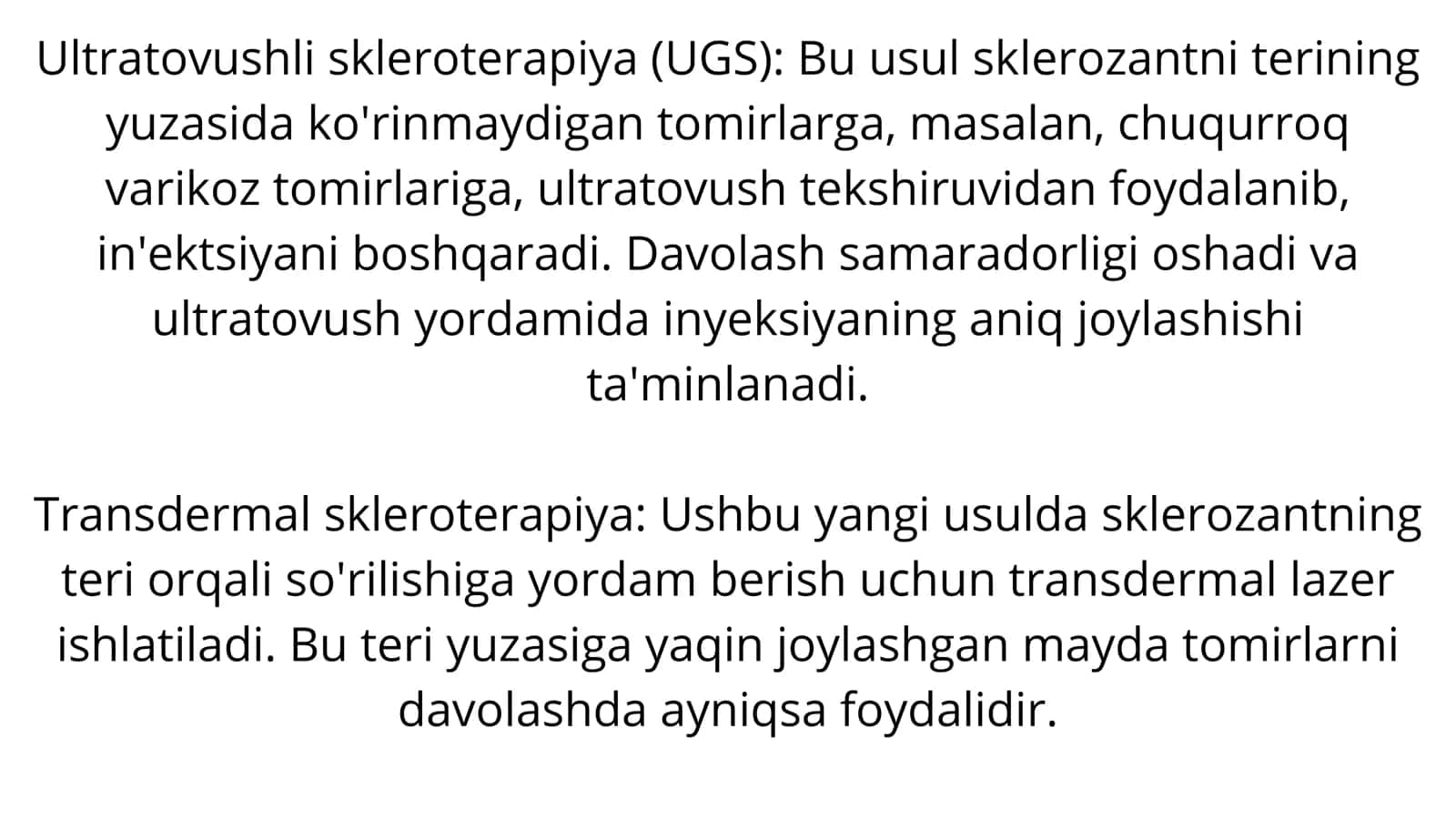 Skleroterapiya turlari 2