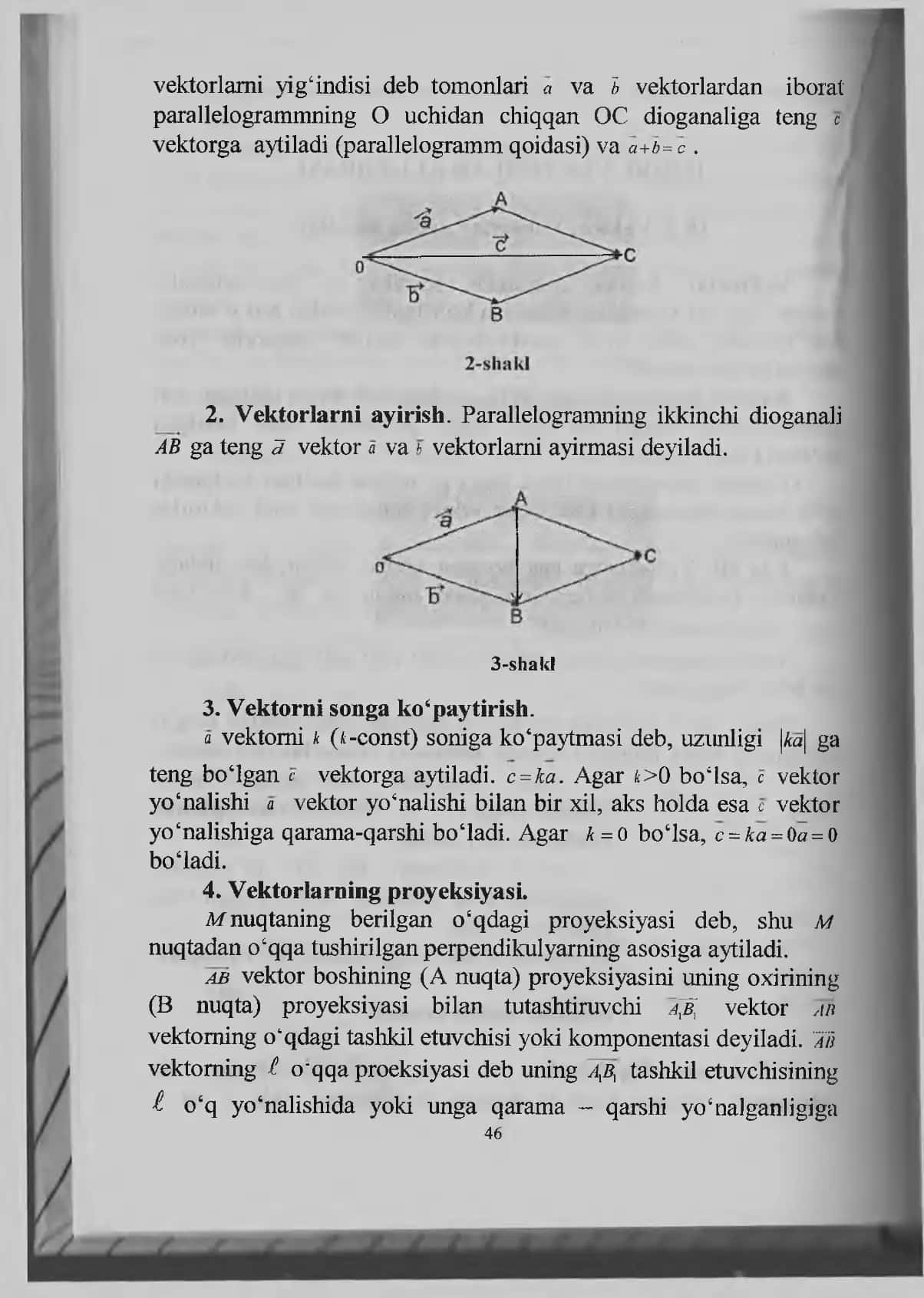 BOB. VEKTORLAR ALGEBRASI 2