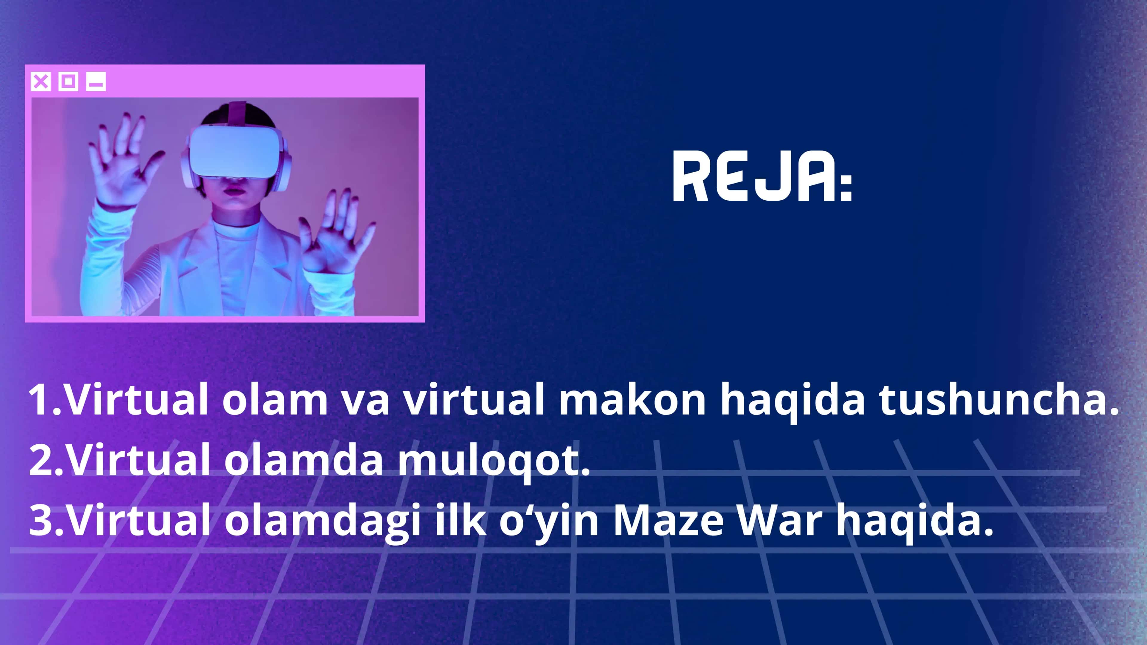 Virtual olam jozibadorligiga qaramlik 2