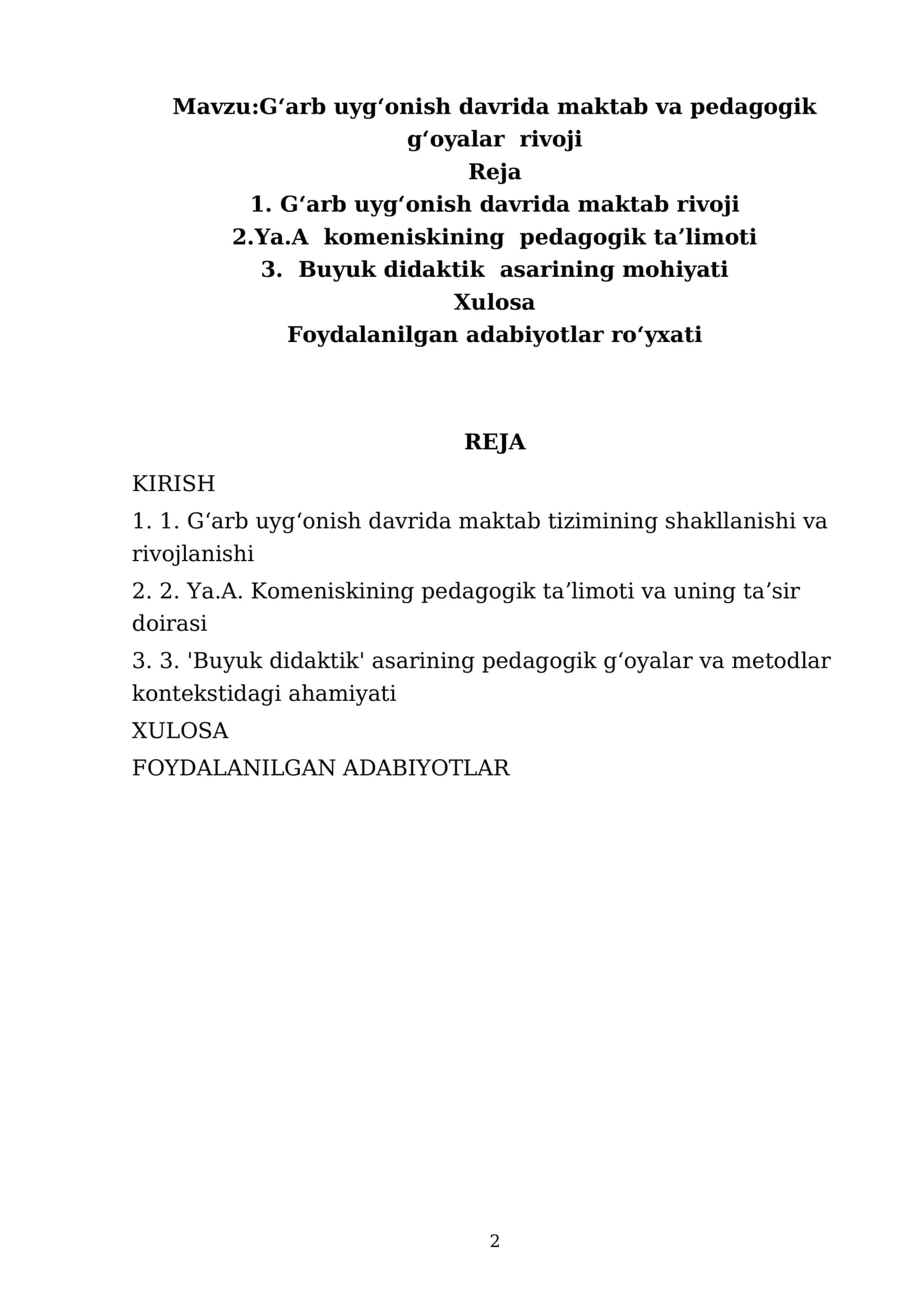 Gʻarb uygʻonish davrida maktab va pedagogik gʻoyalar rivoji 2