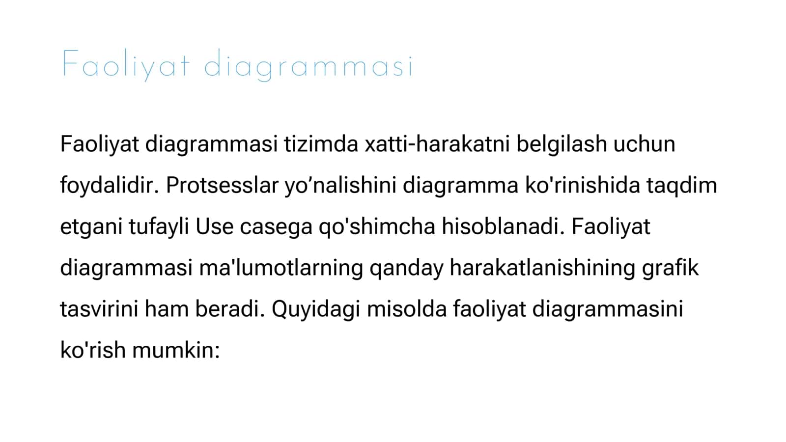 Faoliyat diagrammasi 2