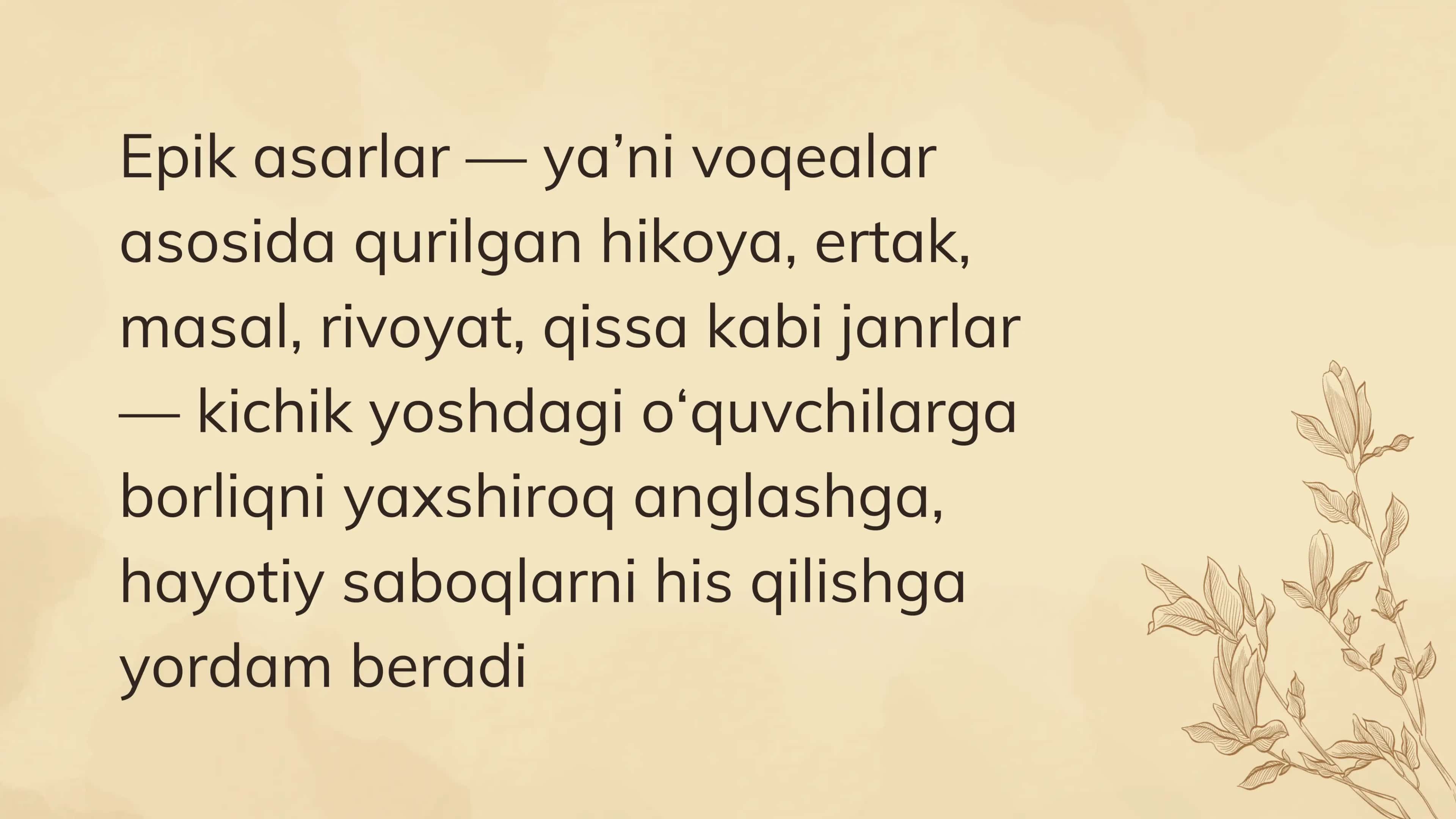 Boshlang‘ich sinflarda epik asarlarni o‘rgatish 2