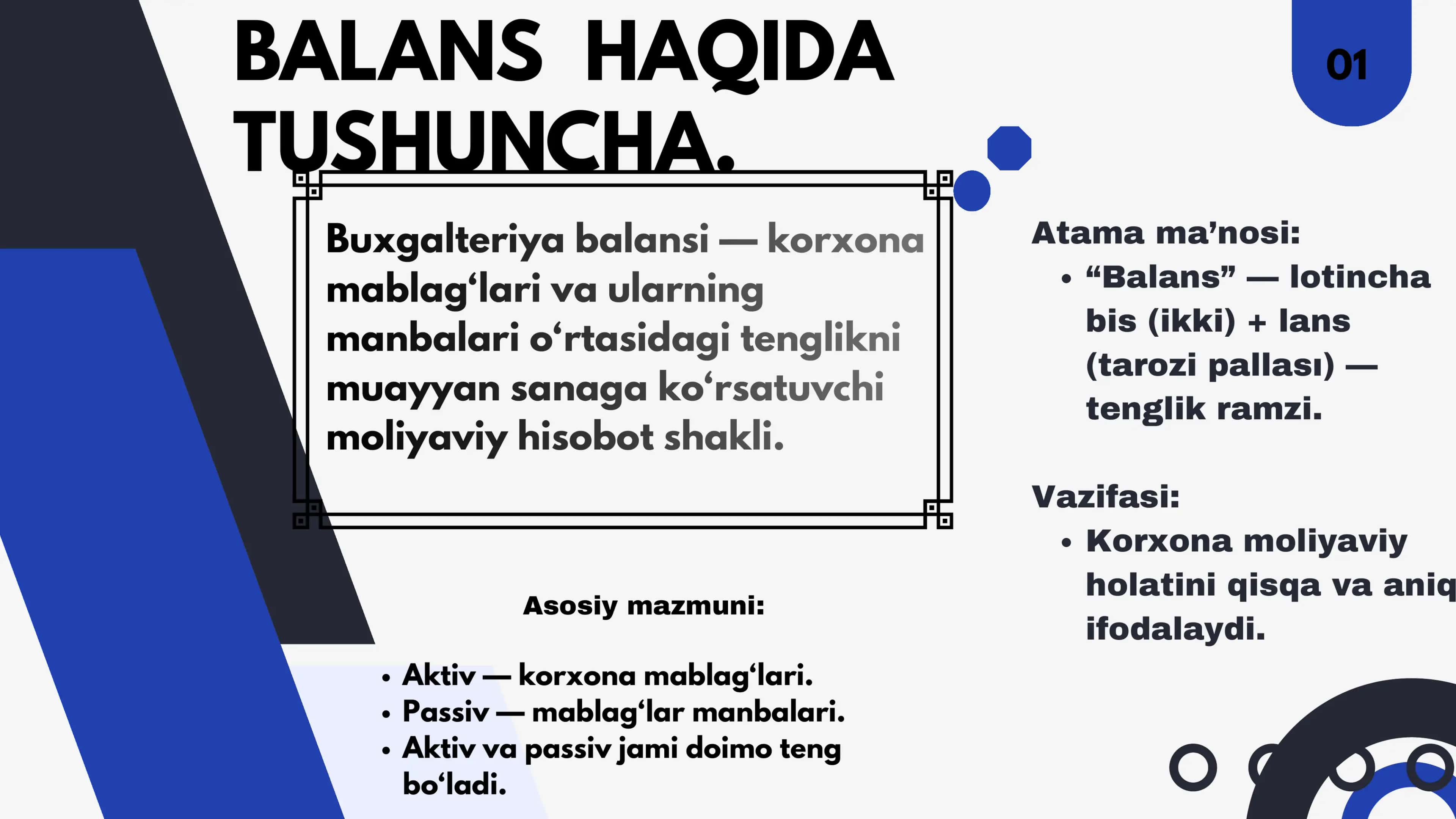 BUXGALTERIYA BALANSI VA UNING TUZILISHI 2