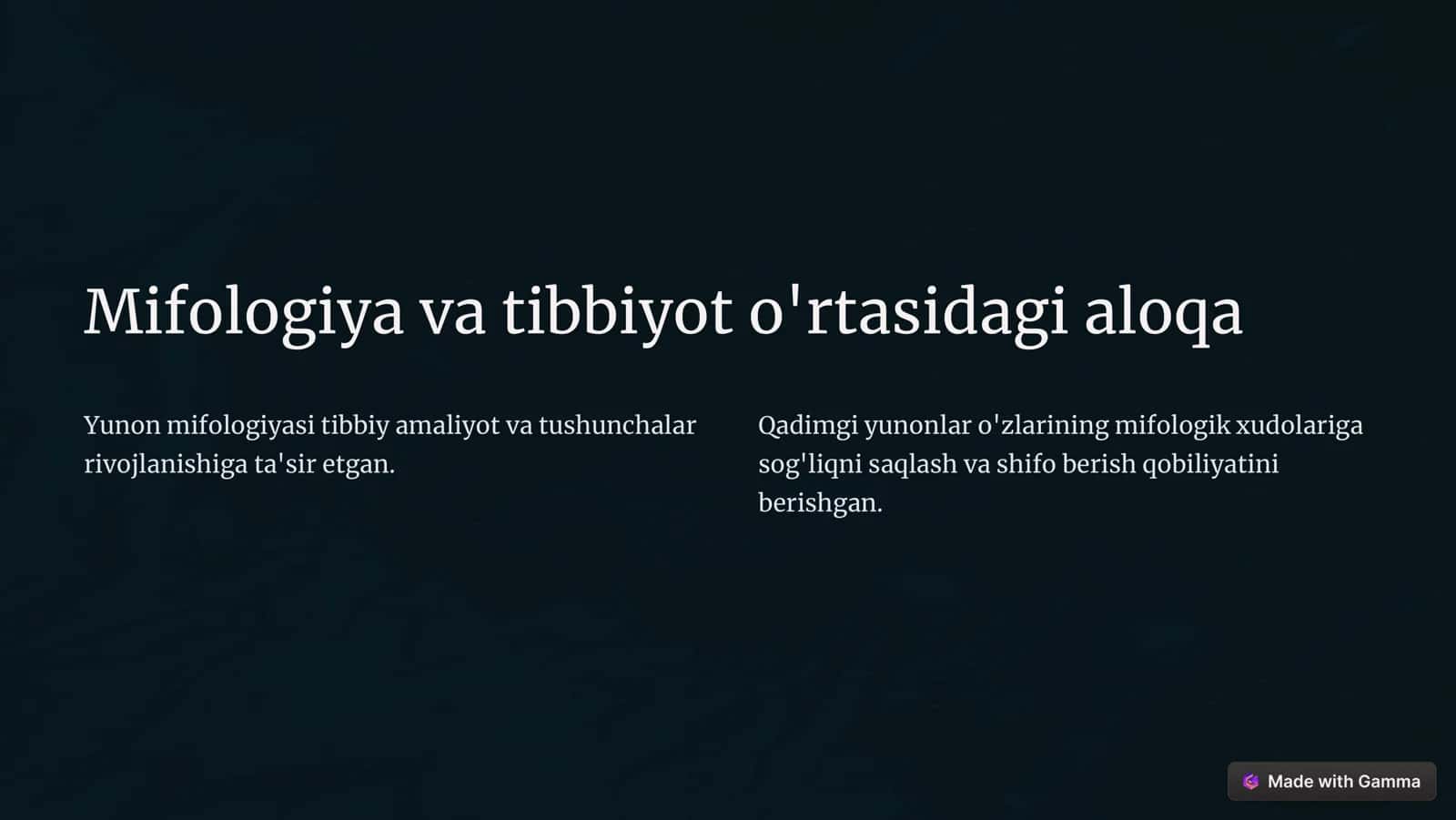 Tibbiyotda lotin-yunon mifologiyalari 2