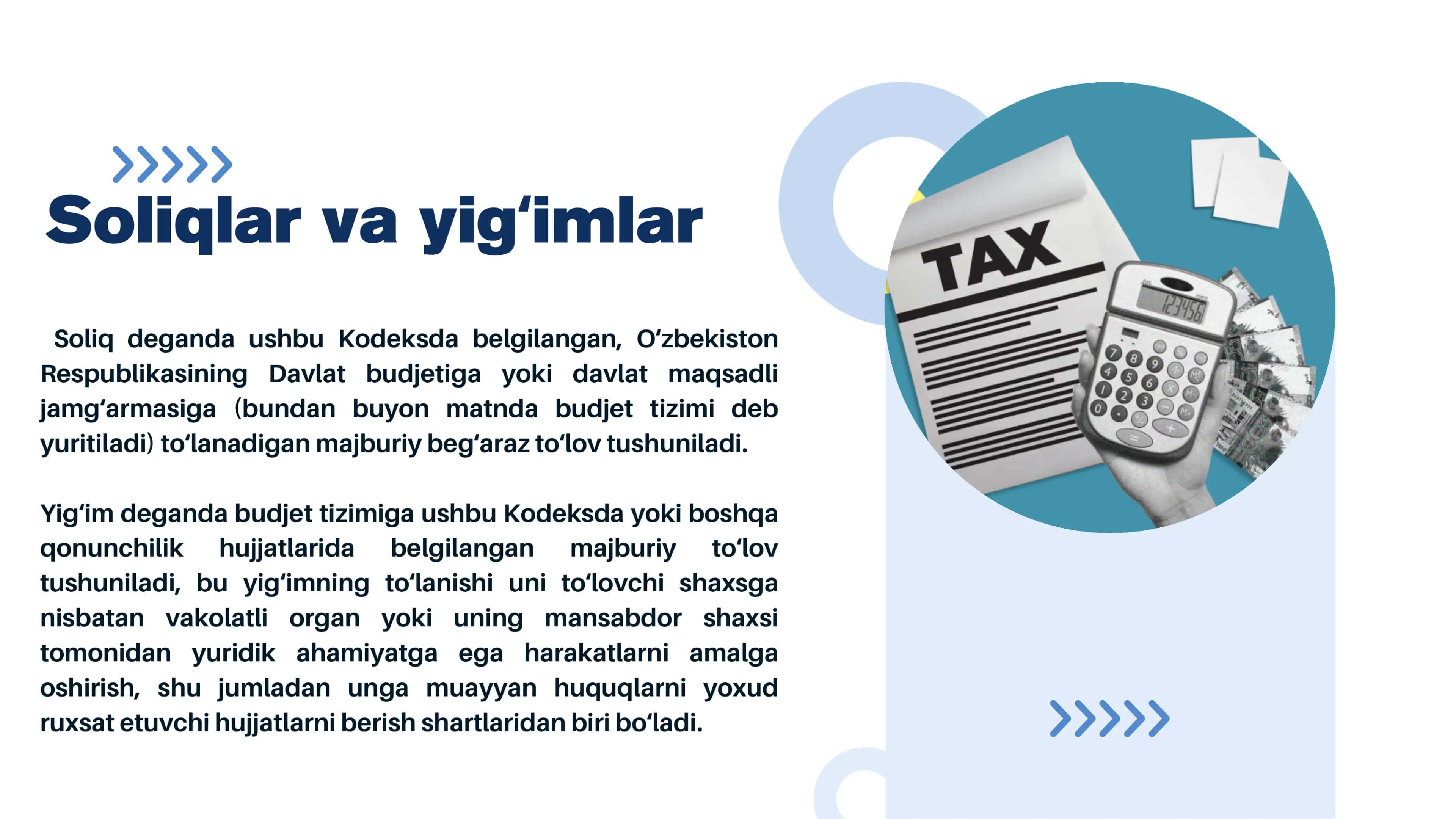 Soliqqa tortishning umumbelgilangan tartibi. 2