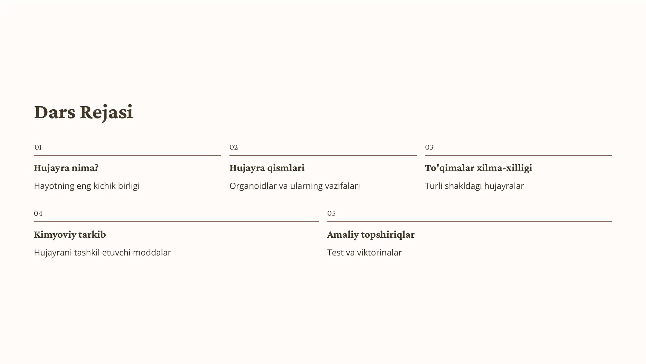 Odam Organizmi Hujayralar Xilma-xilligi 2
