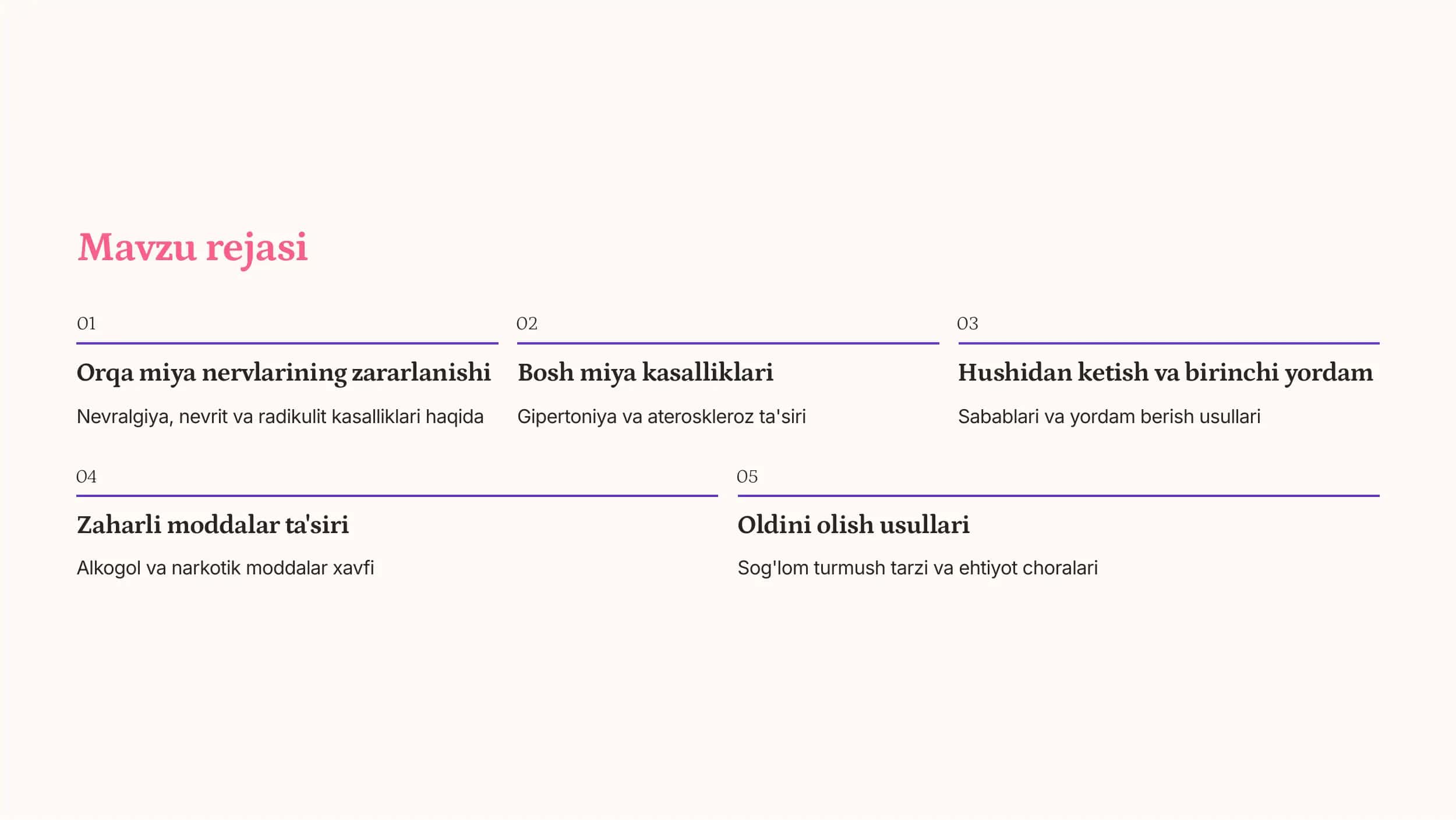 Nerv sistemasi kasalliklari va ularning oldini olish 2