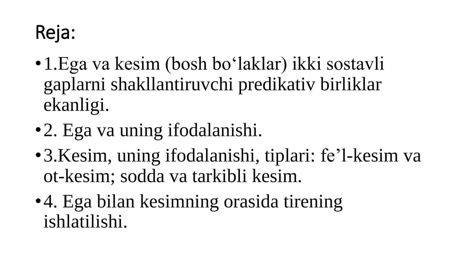 GAP BO‘LAKLARI NAZARIYASI 2