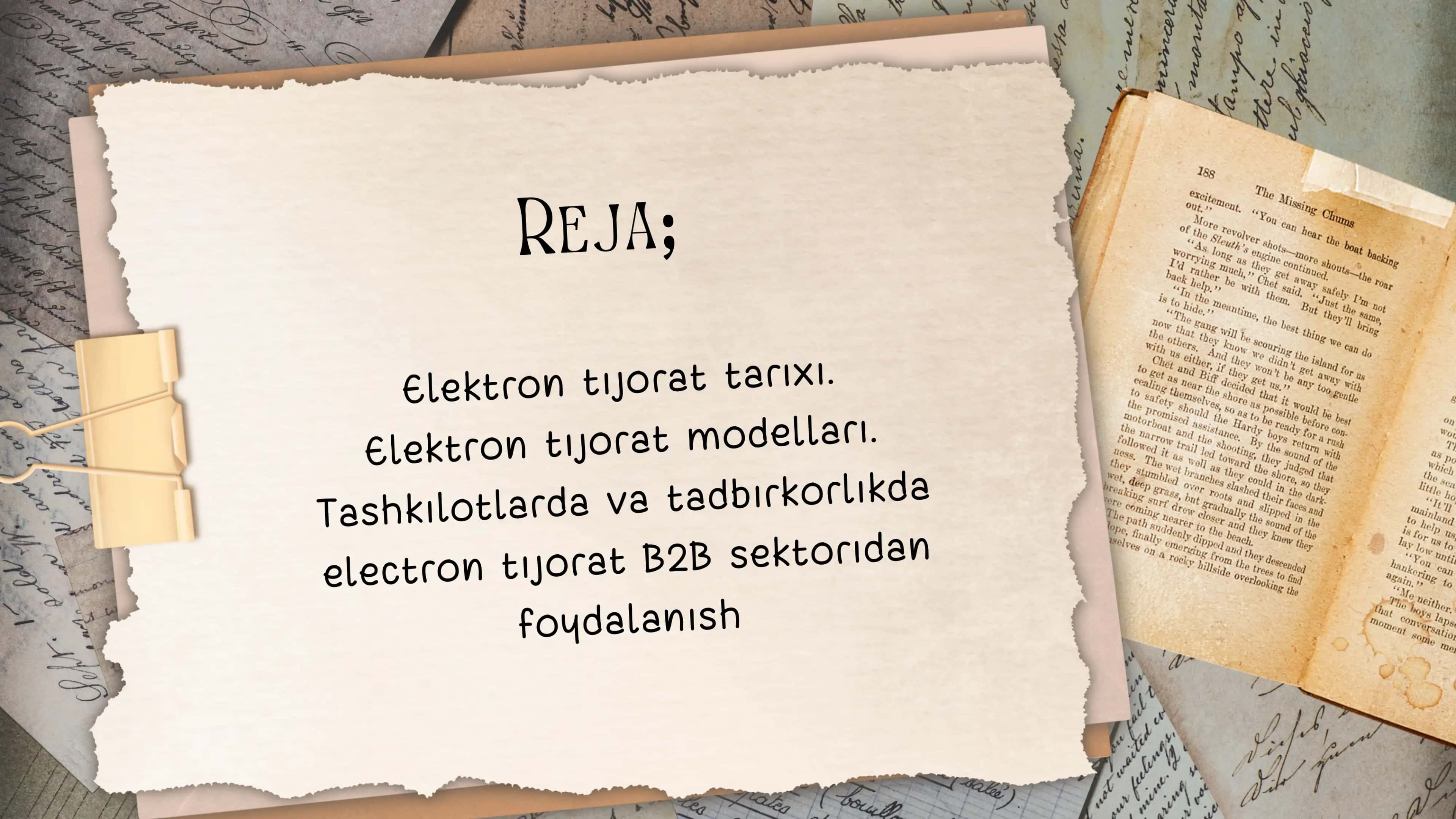 Elektron Tijorat Tarixi 2