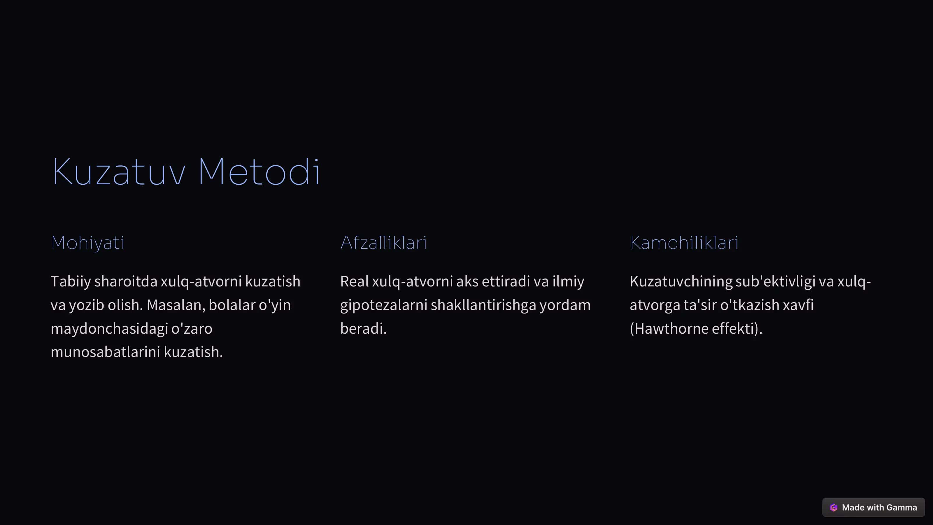 Zamonaviy Psixologiyaning Tadqiqot Metodlari 2