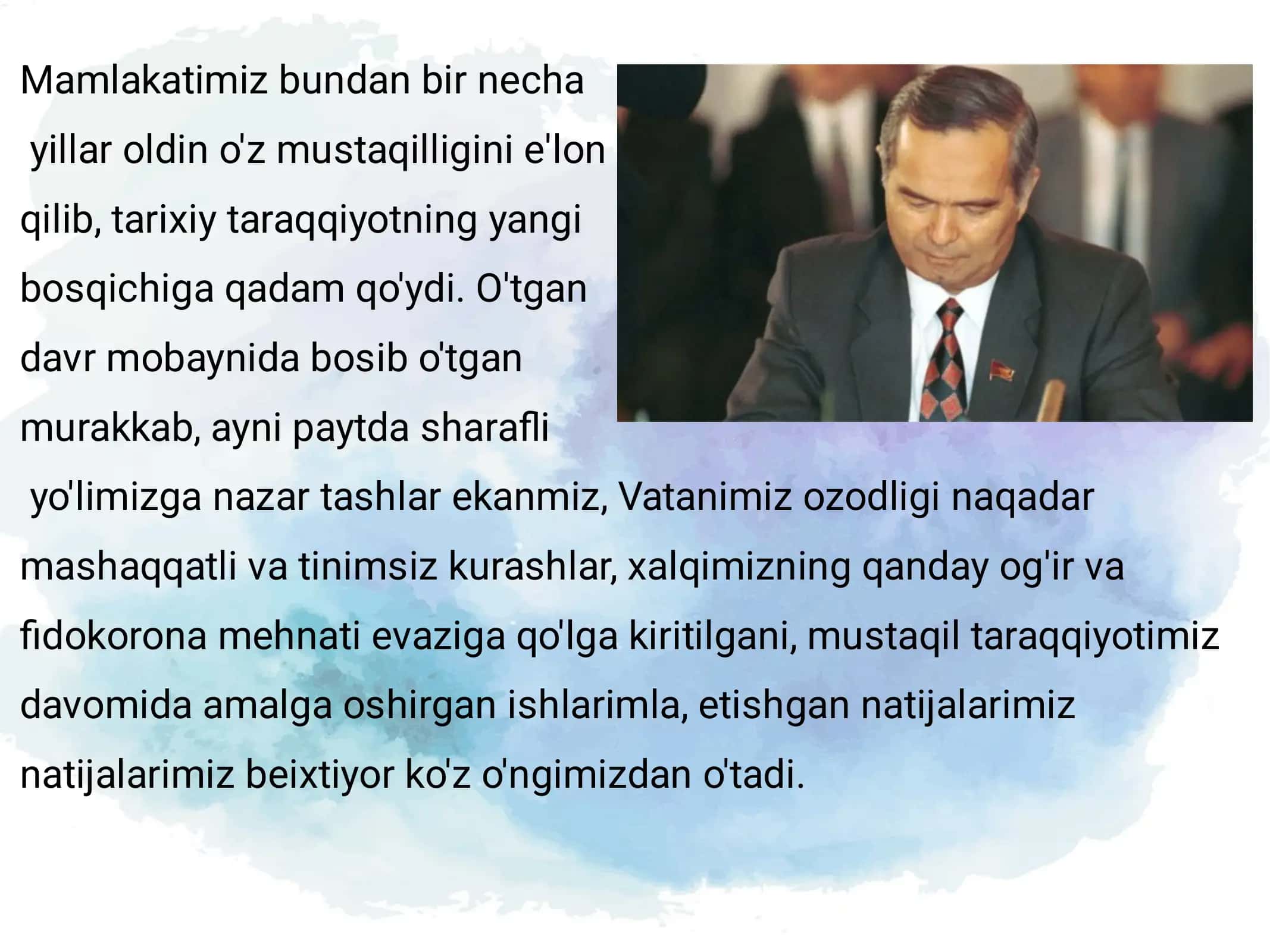 Mustaqillik yillarida amalga oshirilgan islohotlar 2