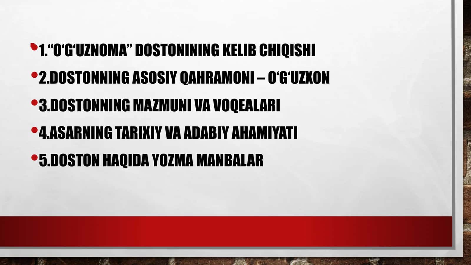 "O‘G‘UZNOMA" DOSTONINING KELIB CHIQISHI 2