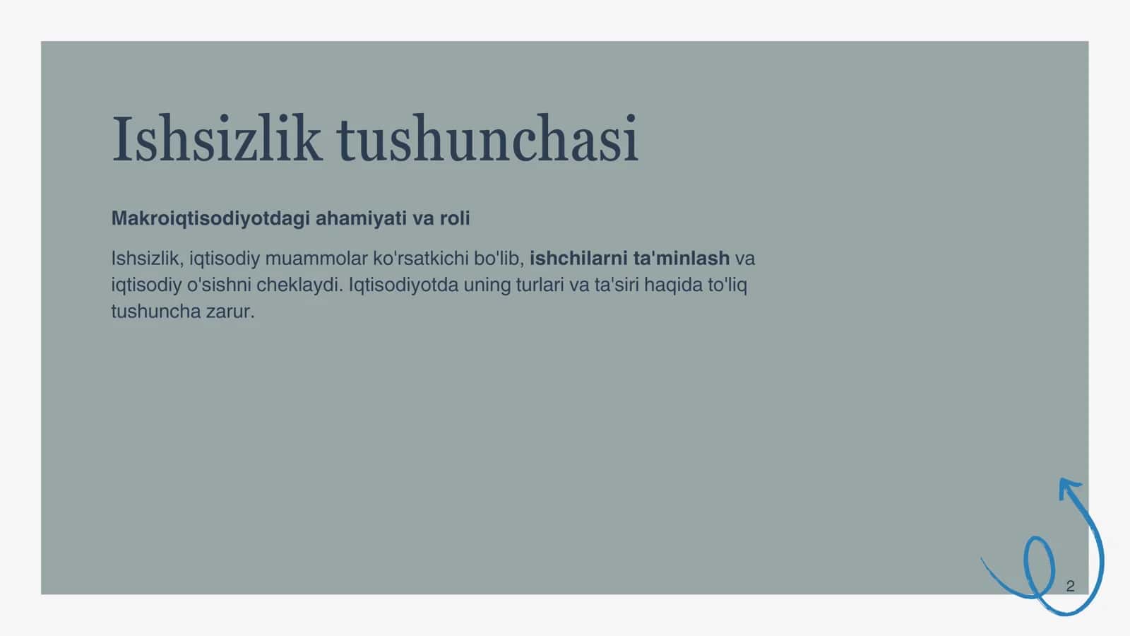 Ishsizlikni kamaytirish 2