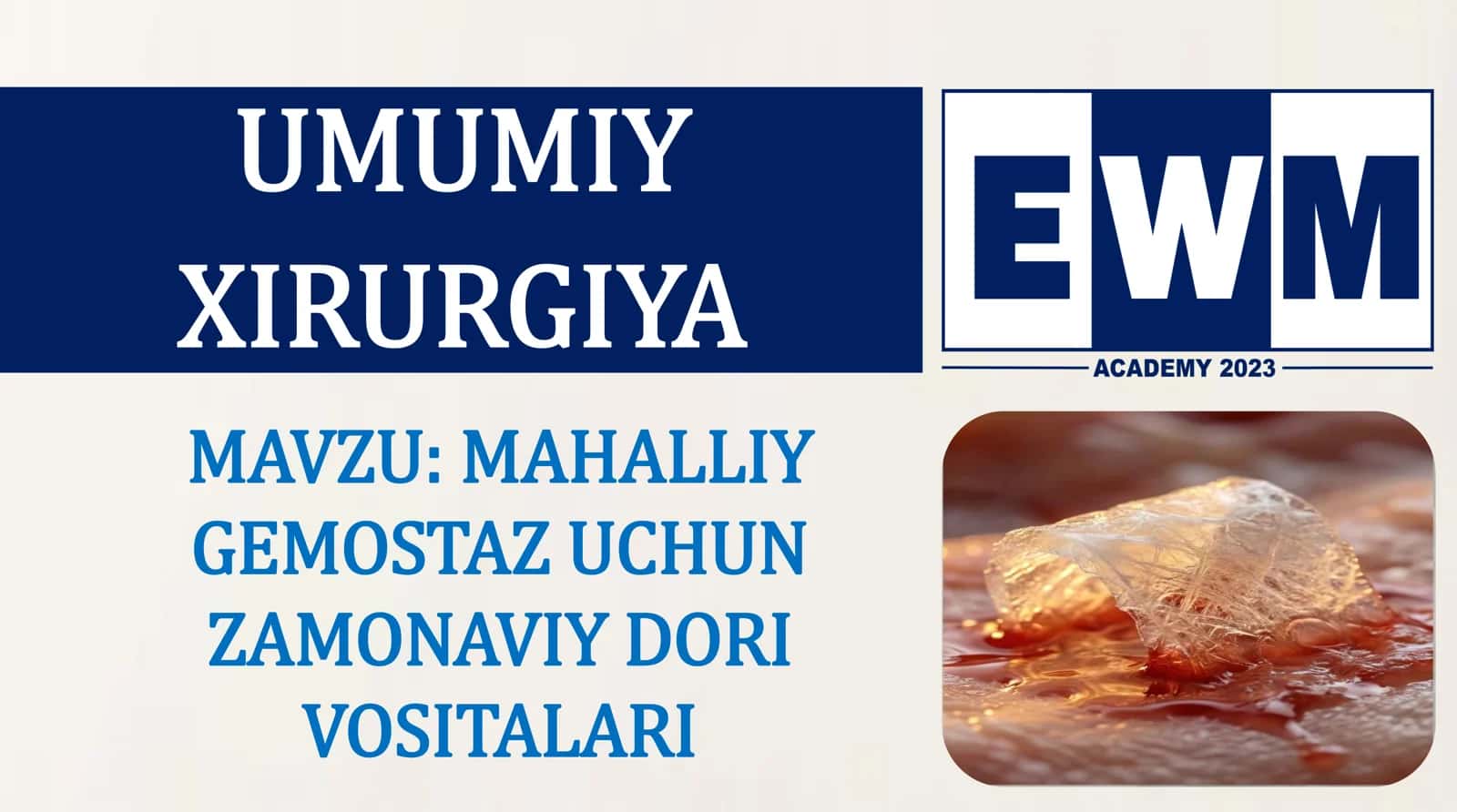 MAHALLIY GEMOSTAZ UCHUN ZAMONAVIY DORI VOSITALARI 2