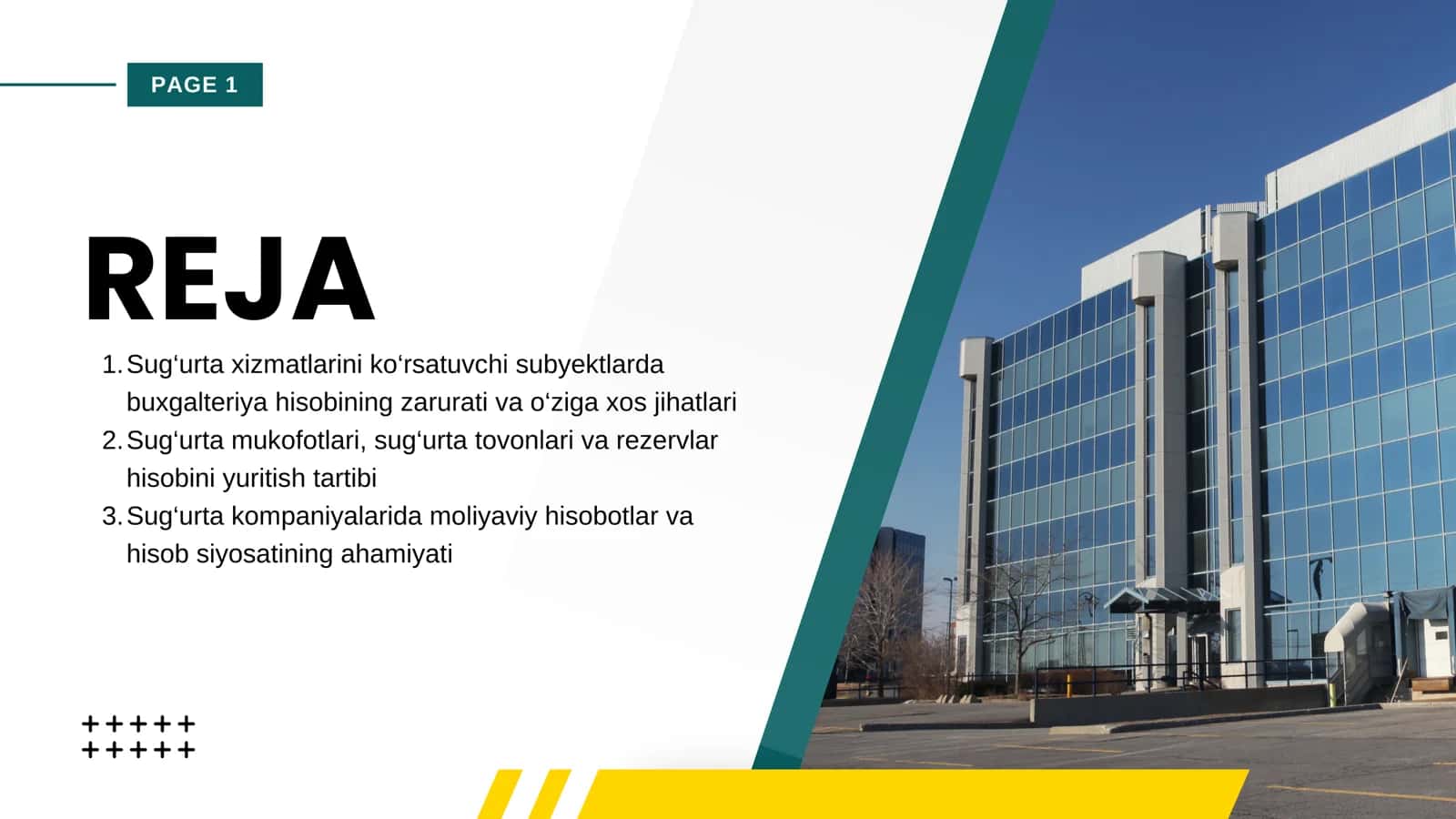 Sug‘urta xizmatlari va buxgalteriya hisobi 2