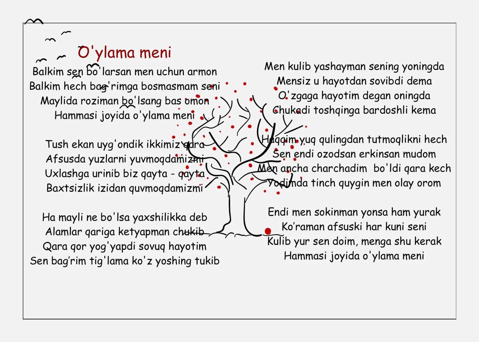 Kichik qalbning tug’yonlari 2