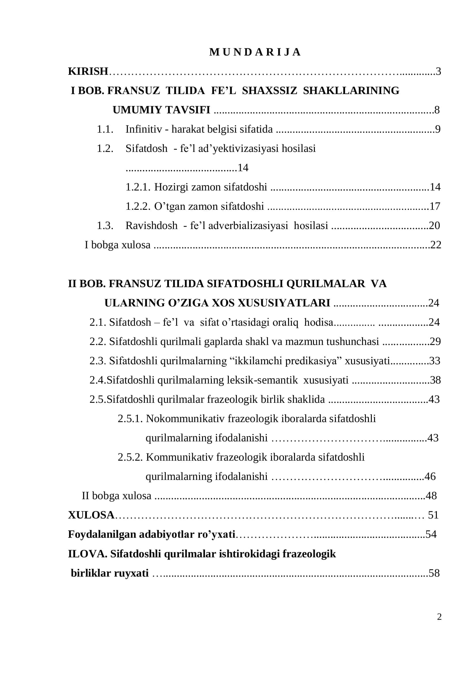 FRANSUZ TILIDA SIFATDOSHLI QURILMALAR VA ULARNING O’ZIGA XOS XUSUSIYATLARI 2