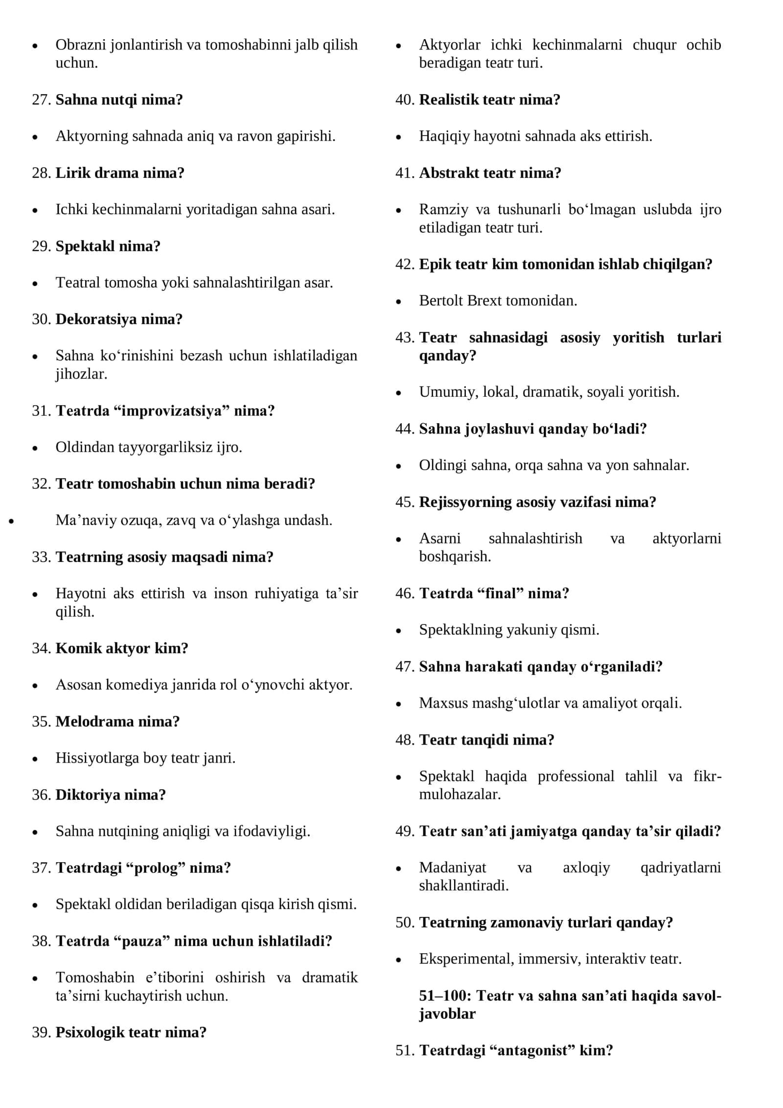 Turon Maktab Teatri Teatr asoslari 2