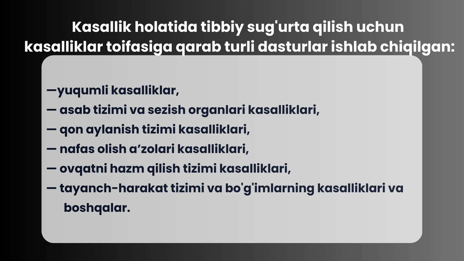 KASALLIK HODISASI VA XAVFLI KASALLIKLARDAN SUG'URTA 2