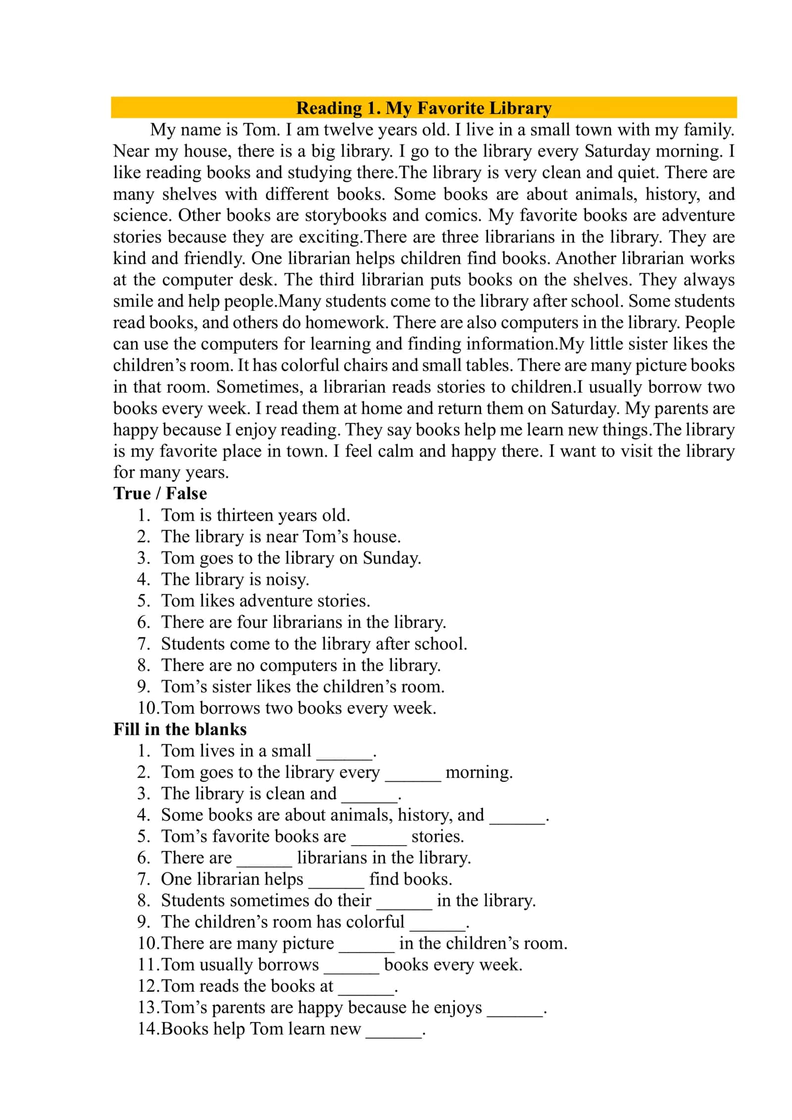 Reach English Beginner A1 Reading Book 2