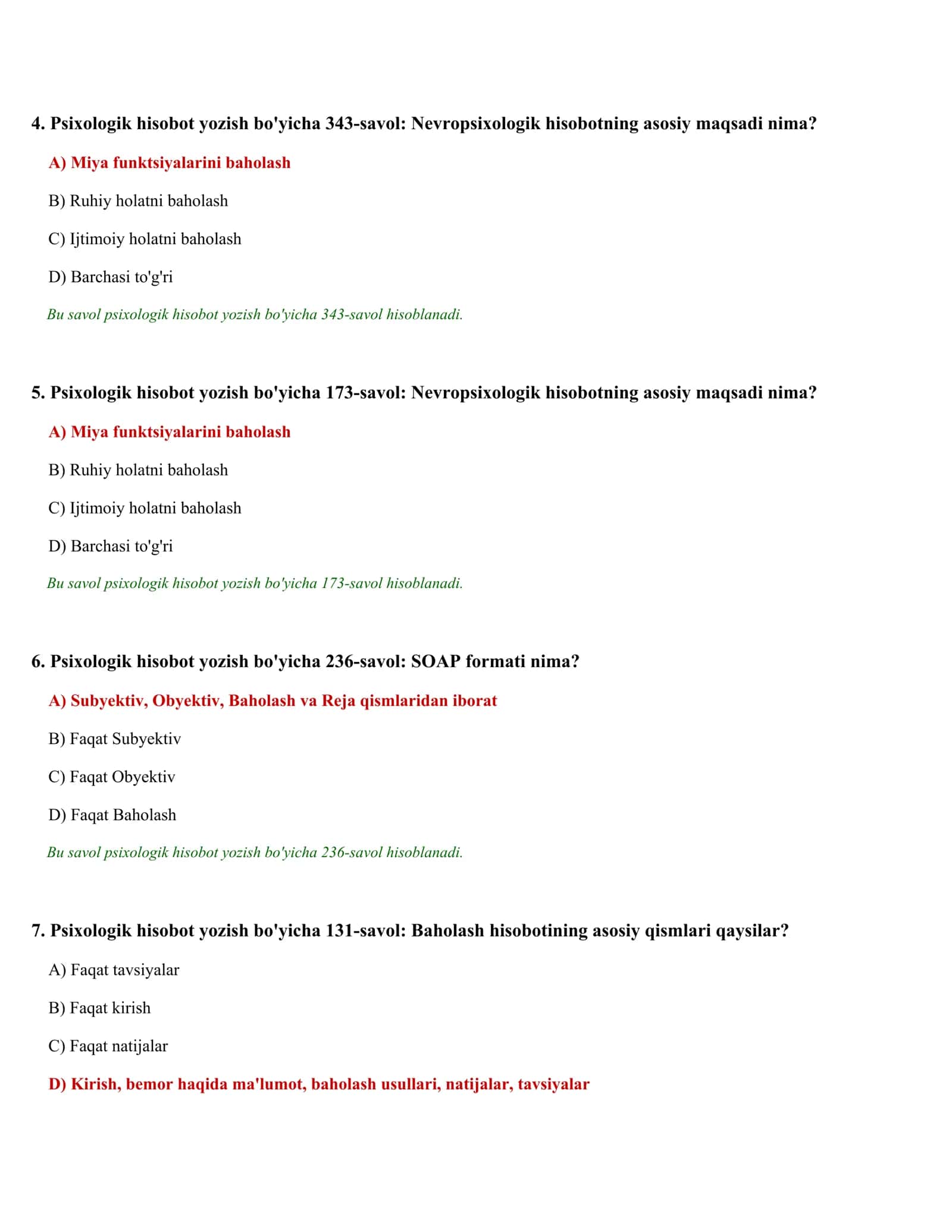 PSIXOLOGIK TESTLAR TO'PLAMI (39/50) 2