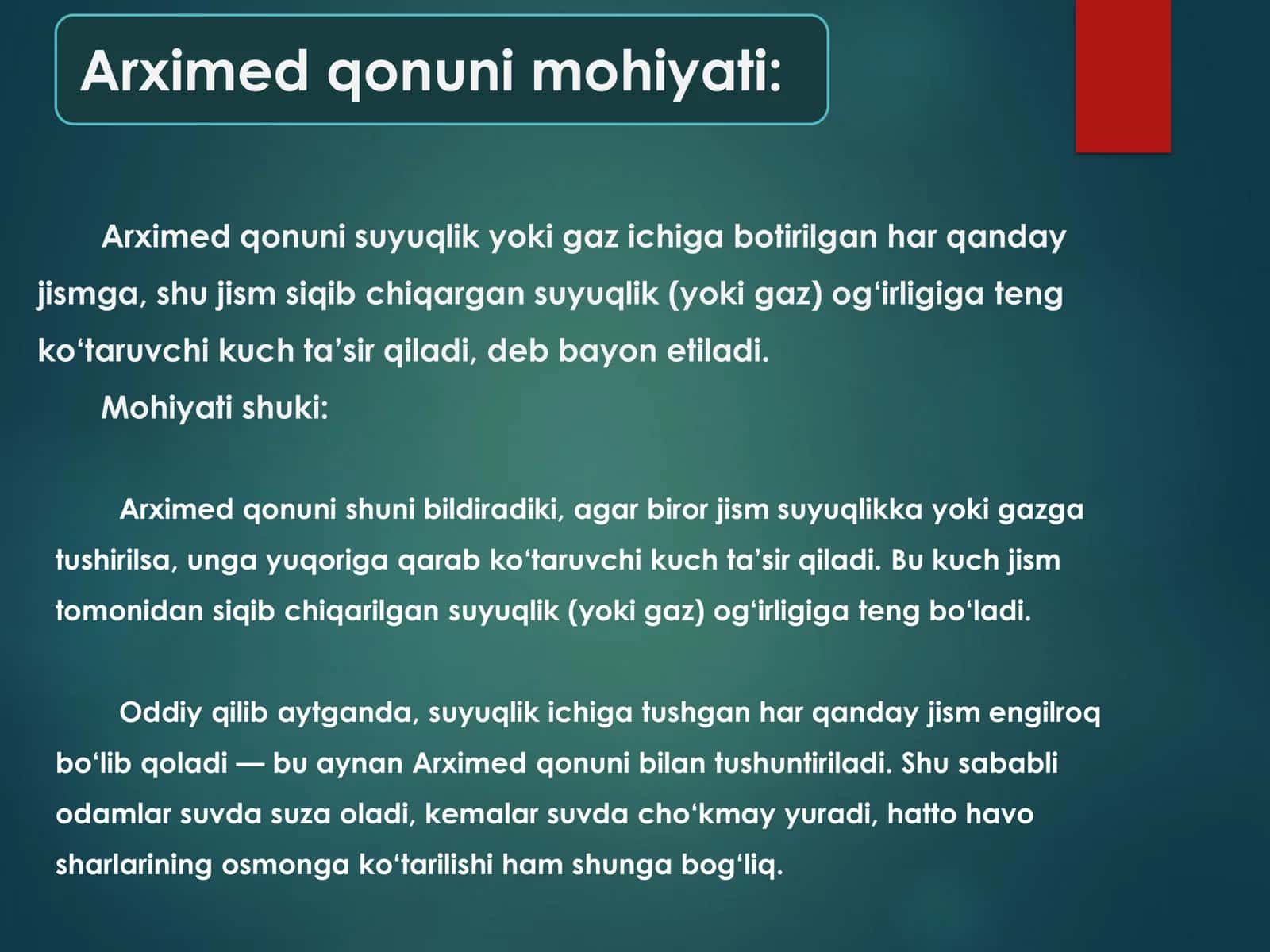Suzib yuruvchi jism muvozanati 2