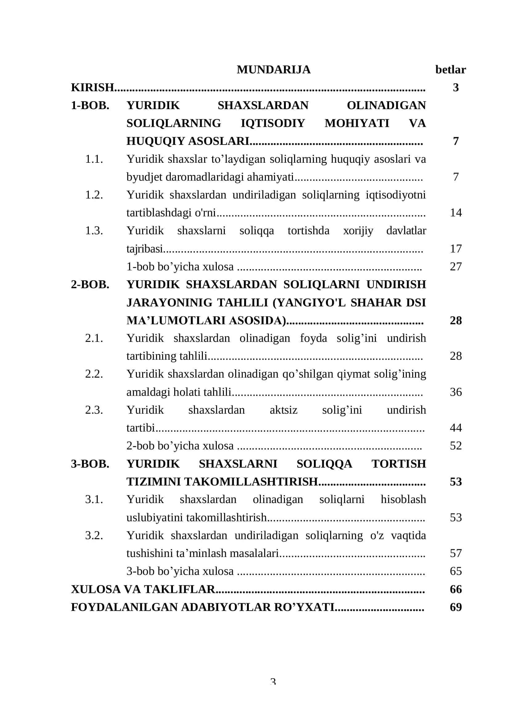 "Soliqlar va soliqqa tortish" 2