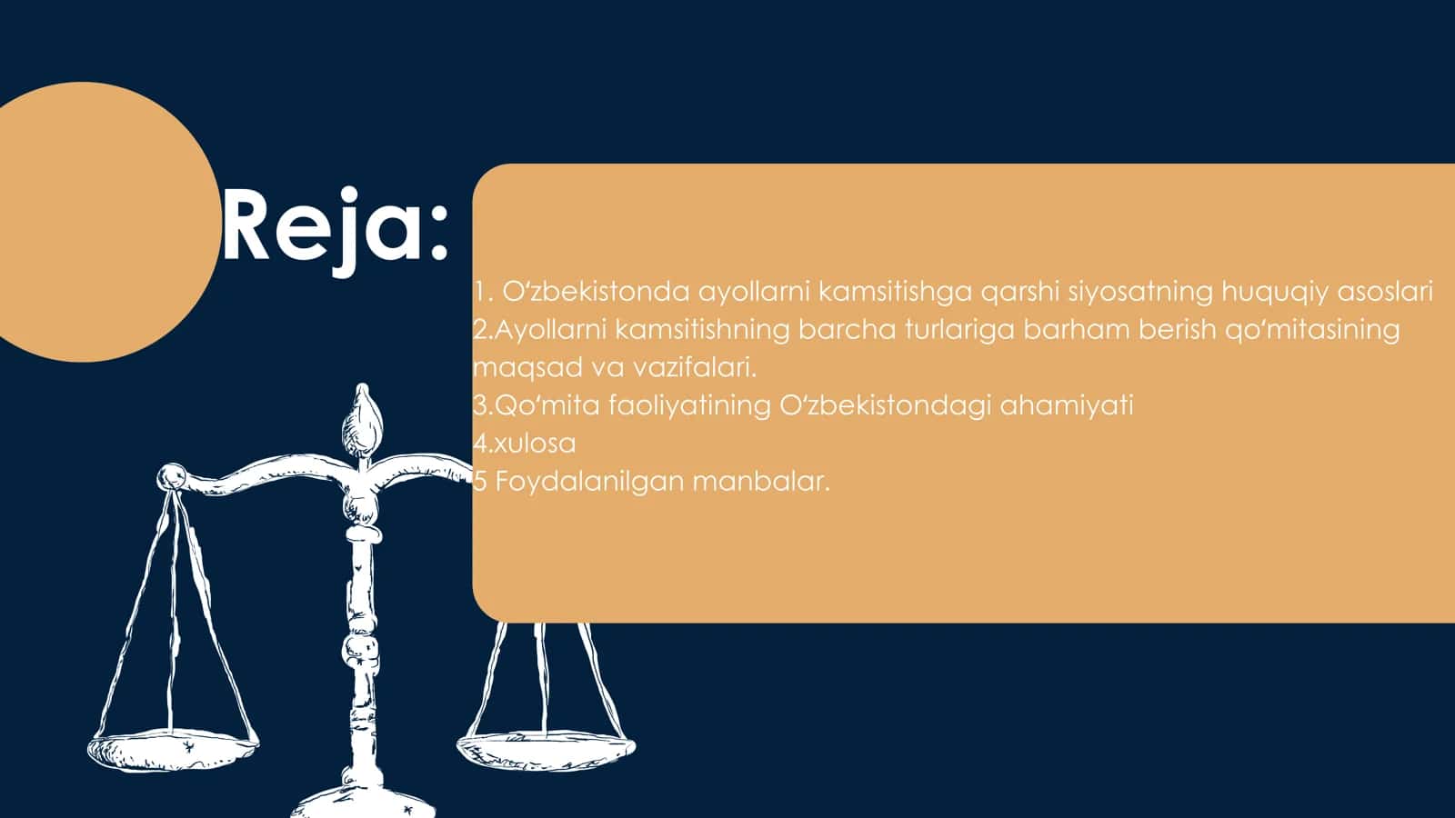 Ayollarni kamsitishning barcha turlariga barham berish 2