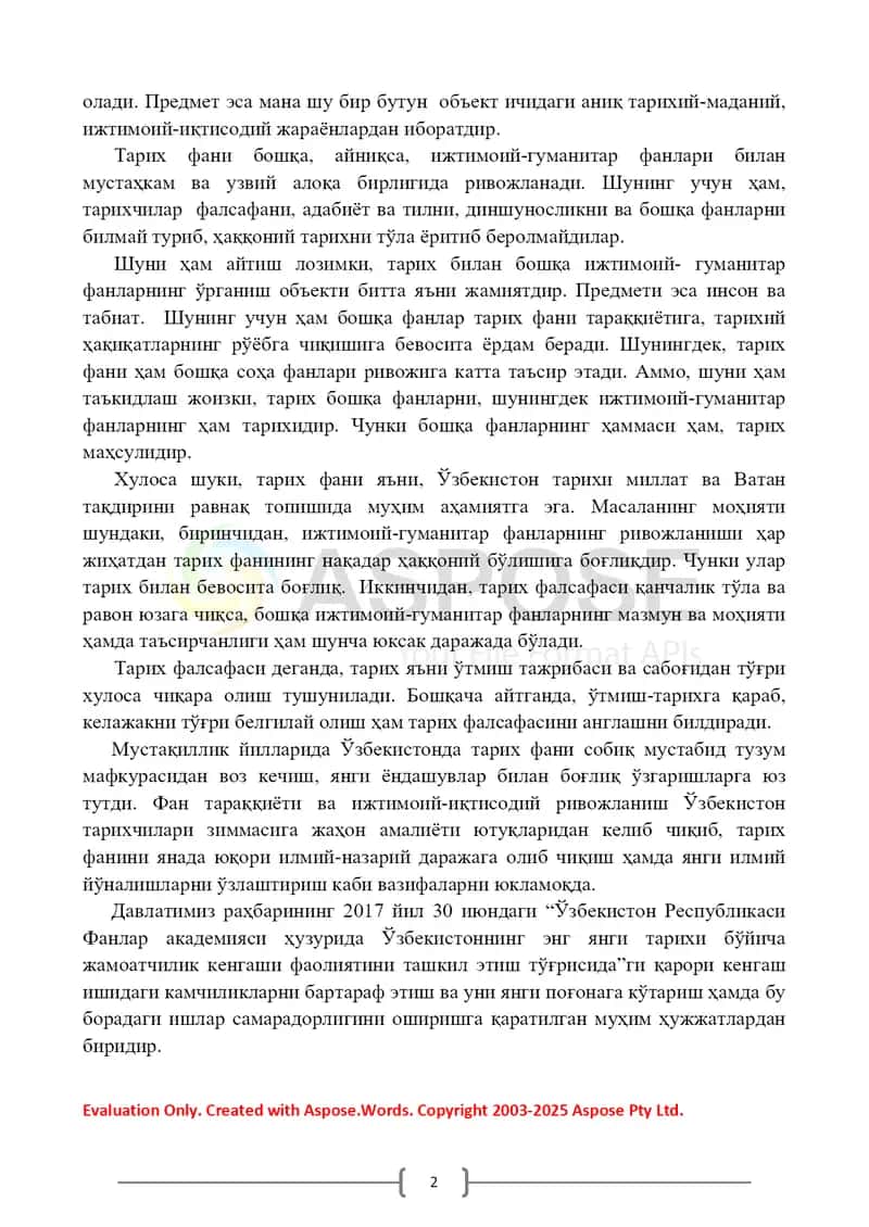 “Ўзбекистоннинг энг янги тарихи” маъруза материаллари 2