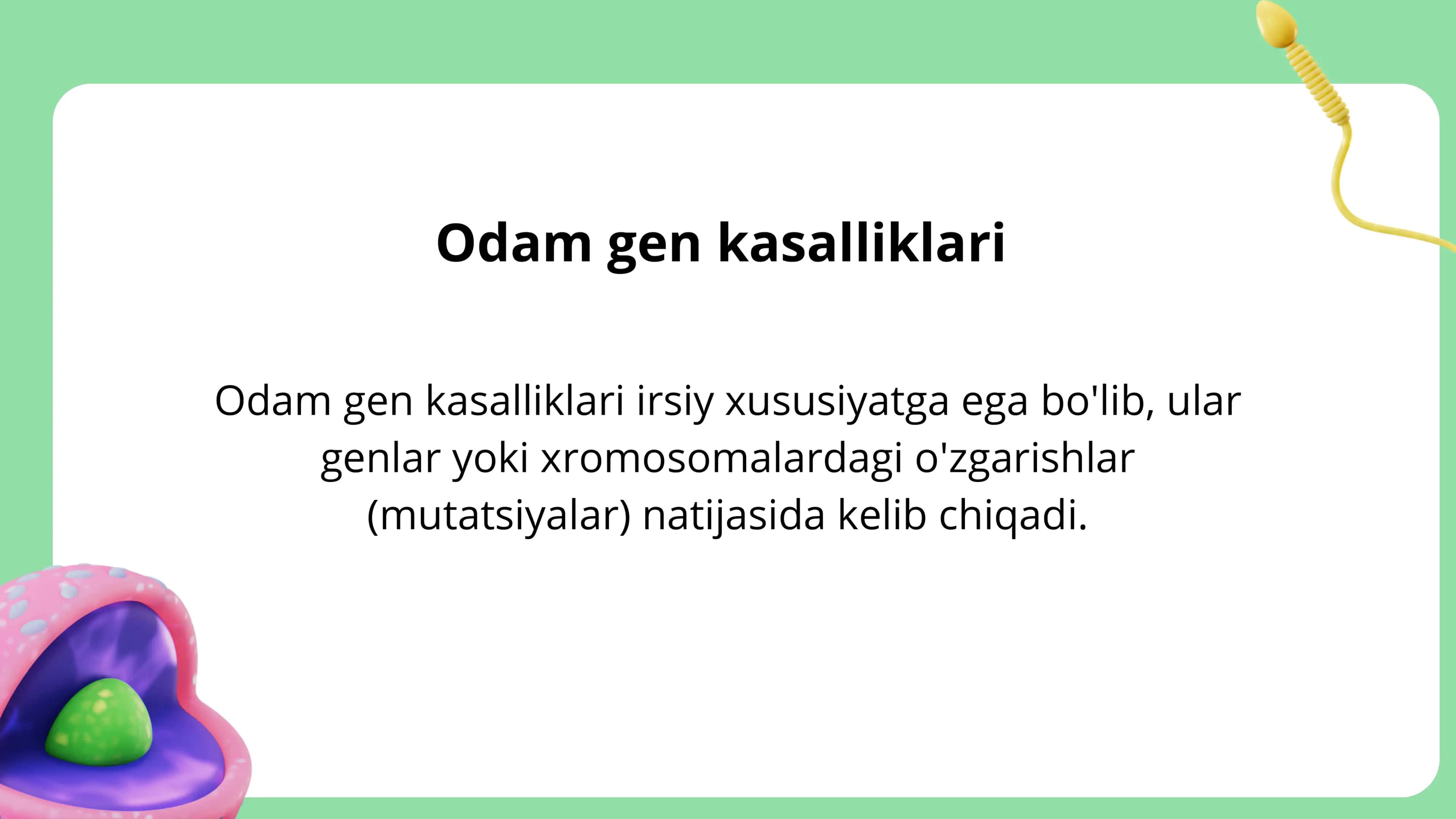 Odamlar gen kasalliklari 2