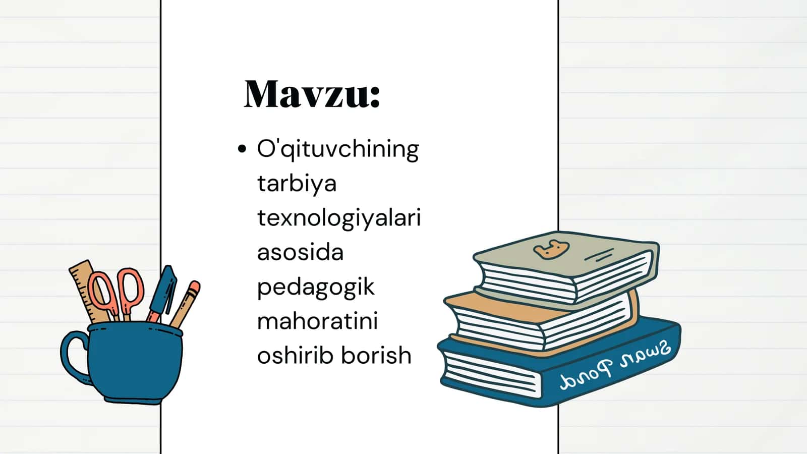 Pedagogik mahorat faniga oid mustaqil ish 2