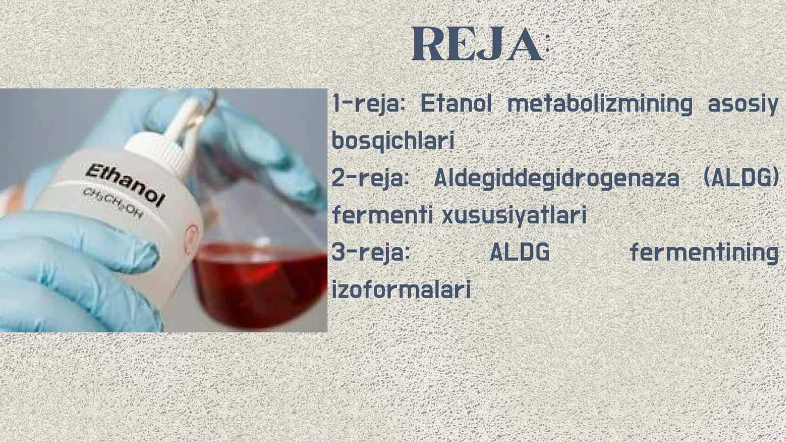: ETANOL METABOLIZMI. ALDG FERMENTINING IZOFORMALARI 2