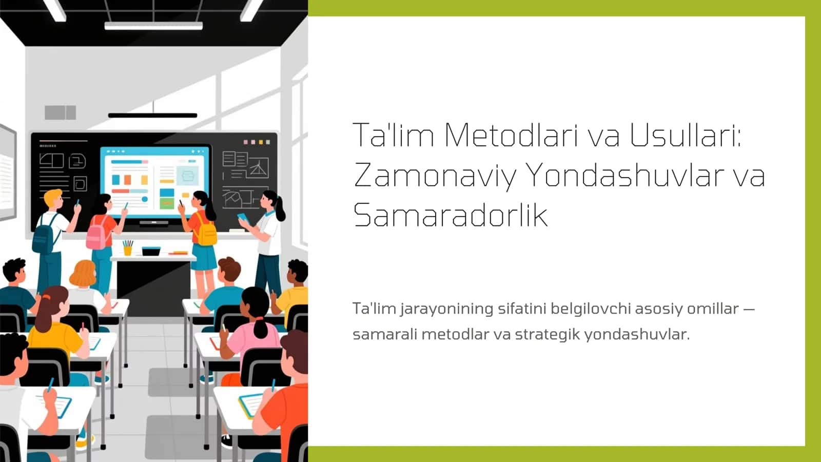 Ta'lim Metodlari va Usullari 2