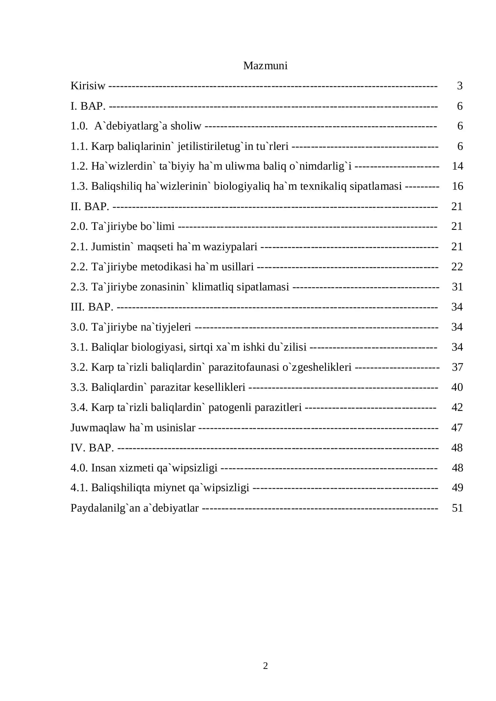 Qa`niygelik jumisi 2