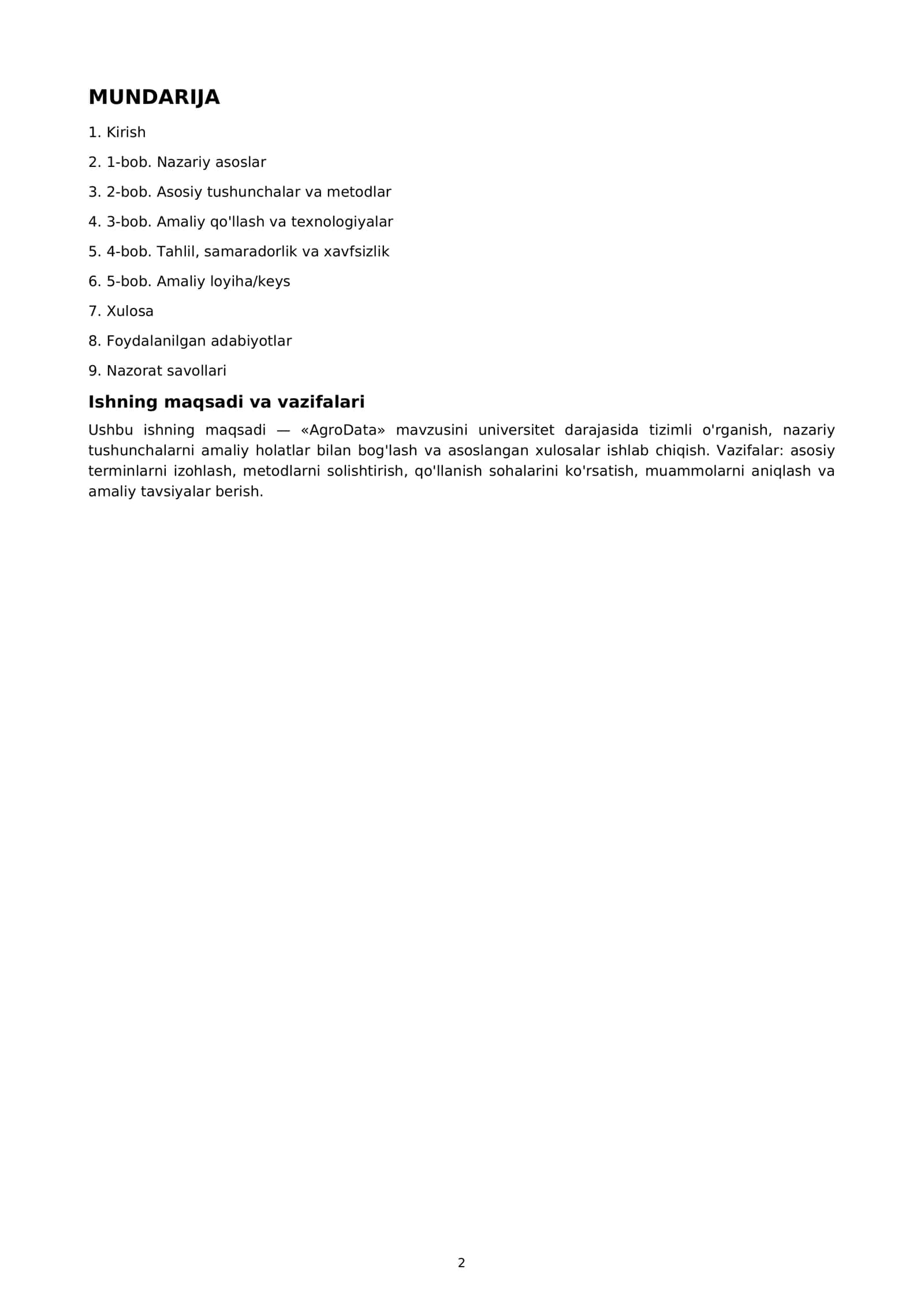 AgroData 2