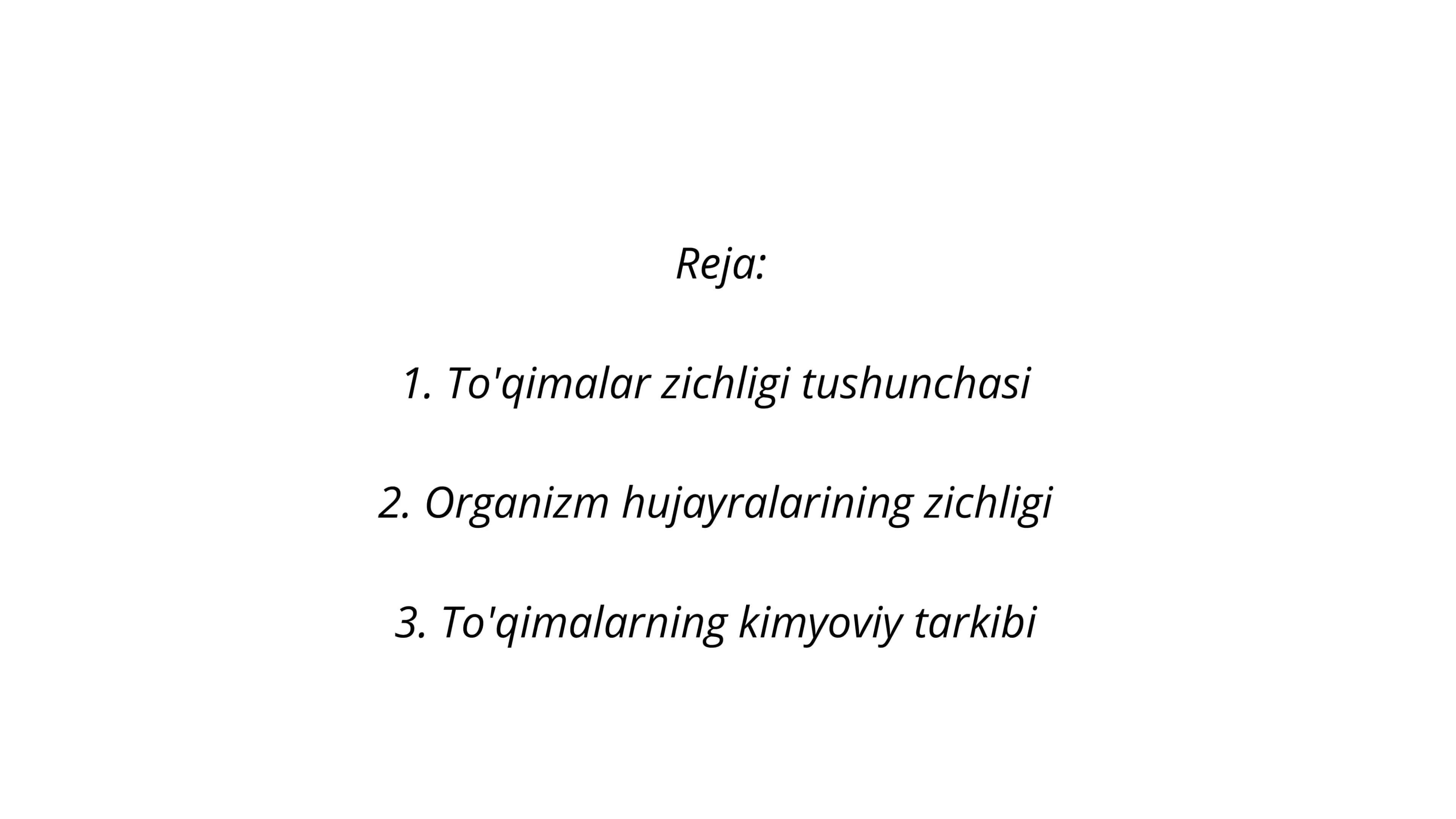 Organizm suyuqligi 2